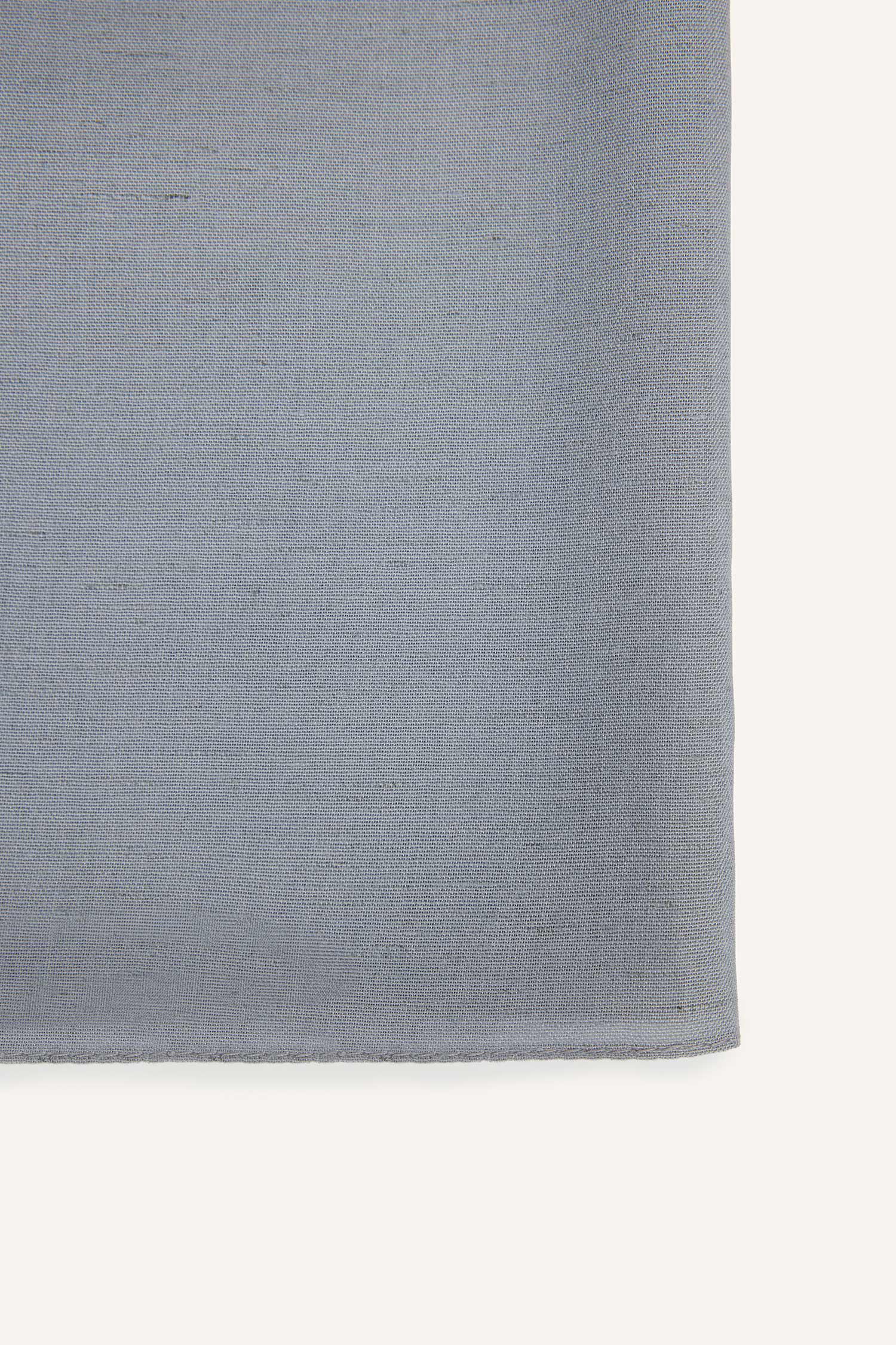 DeFacto Fresh Scarfs X DeFacto Premium Buz Grisi Keten Şal görsel 8