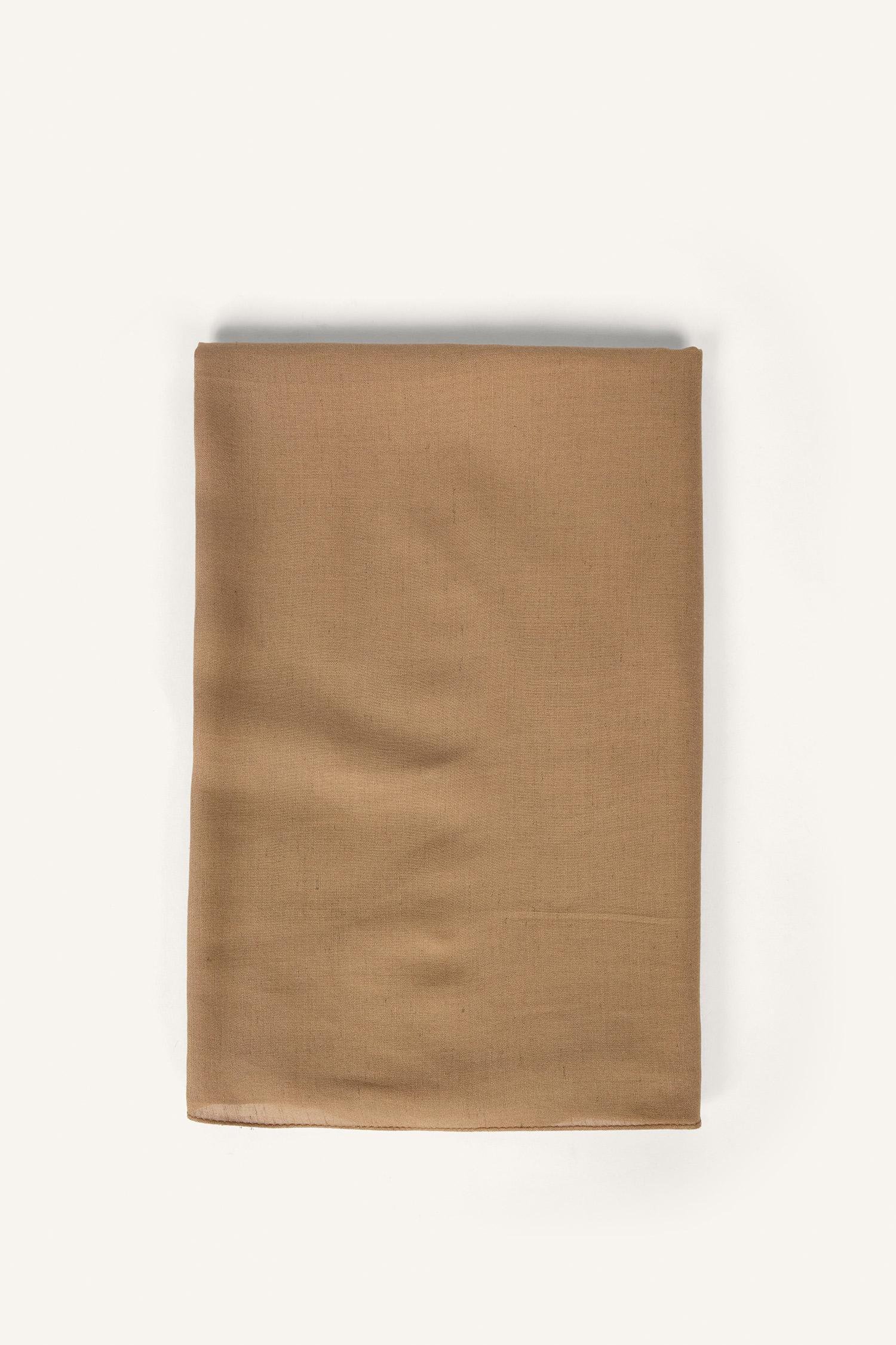 DeFacto Fresh Scarfs X DeFacto Premium Latte Keten Şal görsel 7