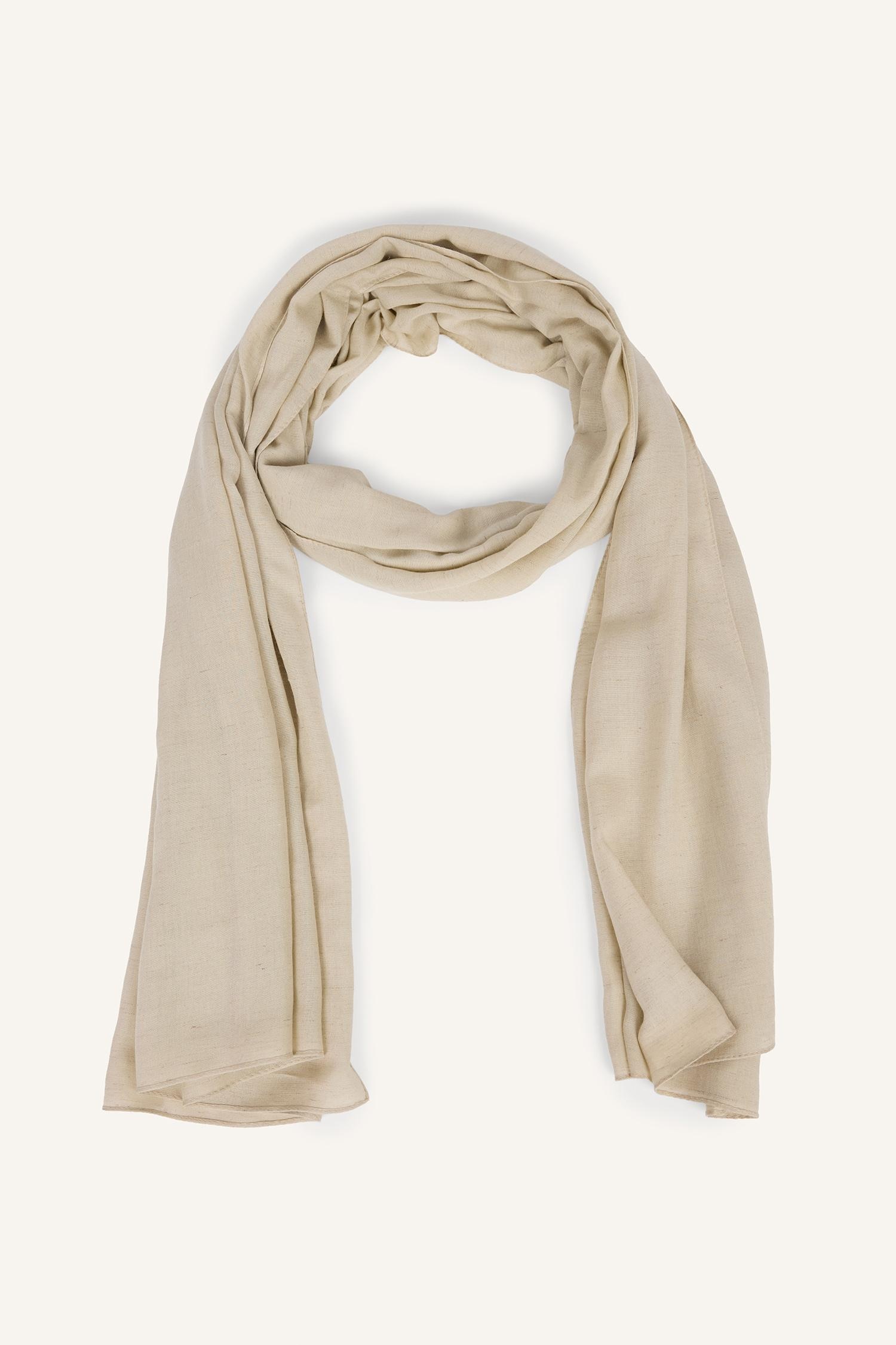 DeFacto Fresh Scarfs X DeFacto Premium Kum Beji Keten Şal görsel 7