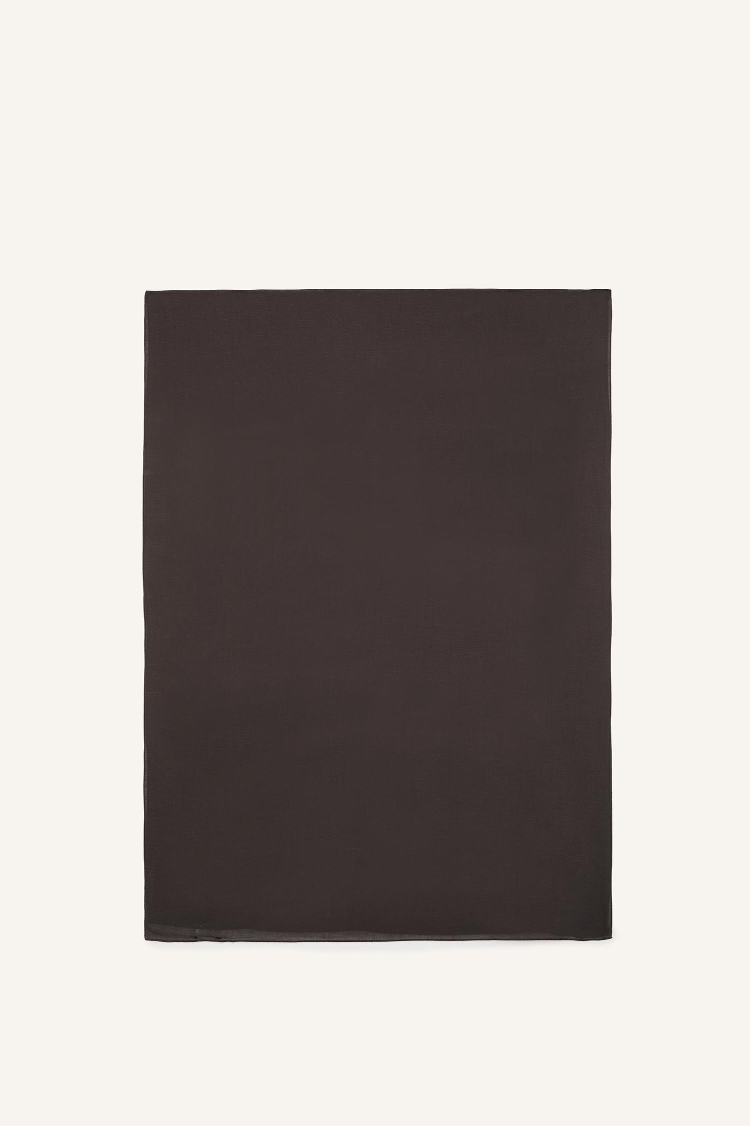 DeFacto Fresh Scarfs X DeFacto Premium Siyah Keten Şal görsel 8