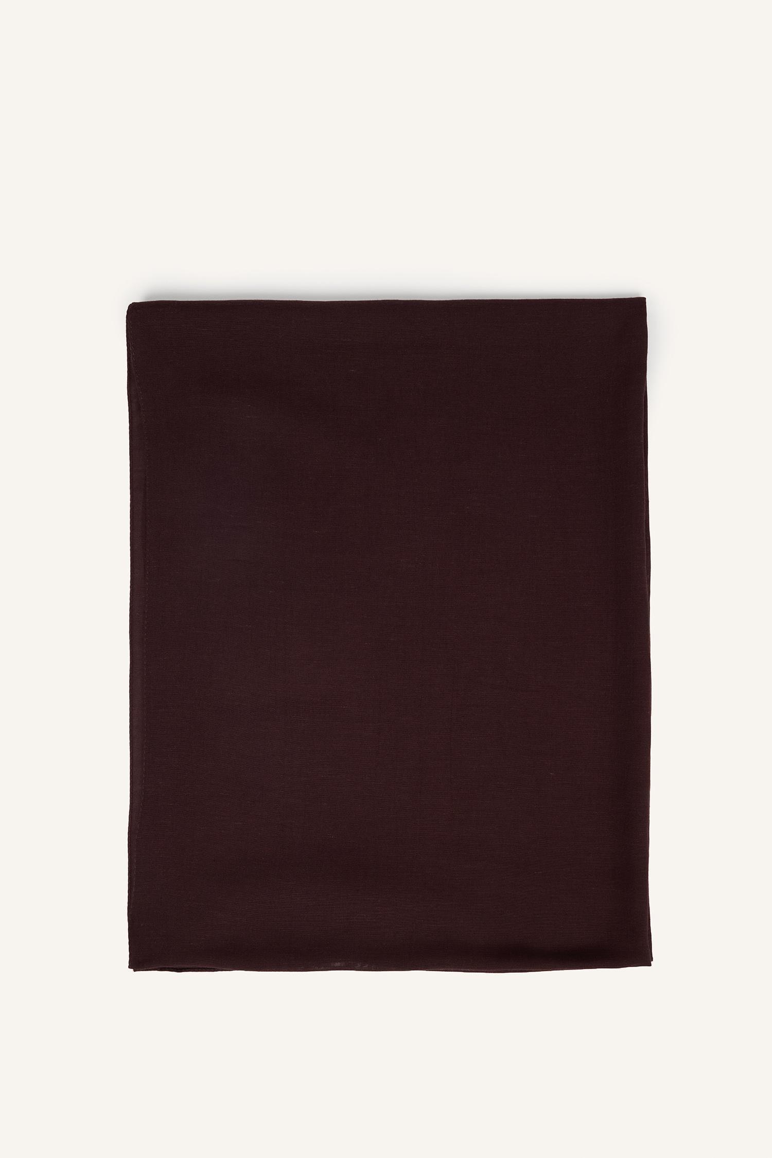 DeFacto Fresh Scarfs X DeFacto Premium Acı Kahve Keten Şal görsel 7
