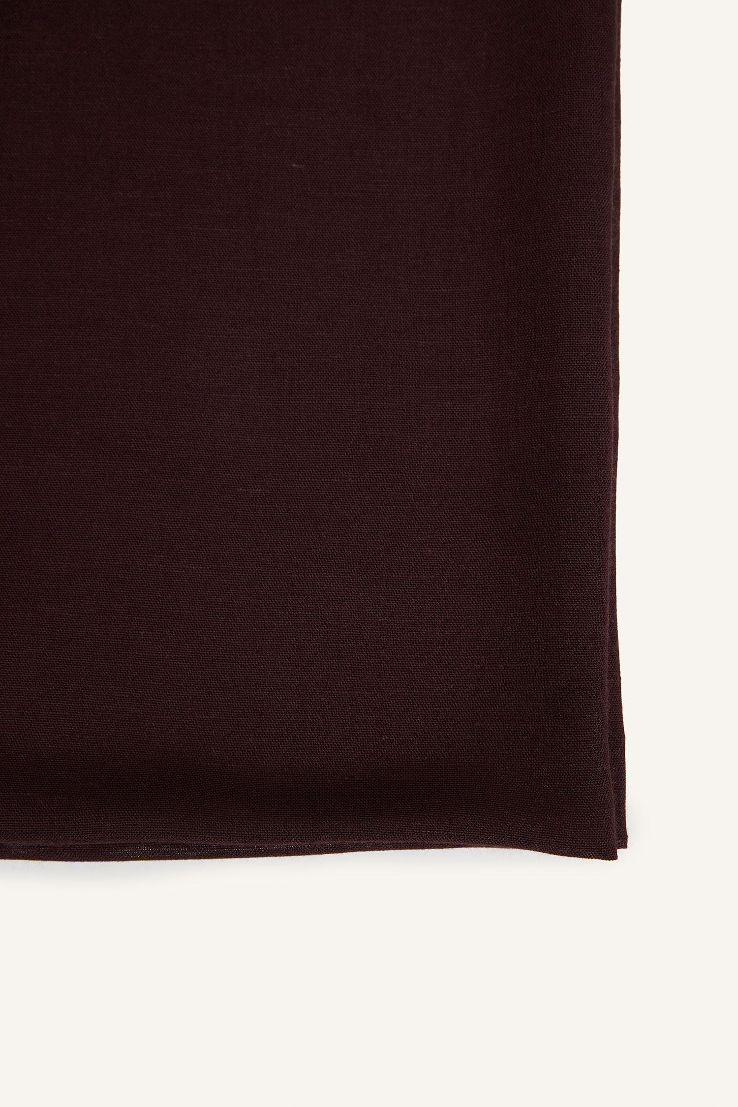 DeFacto Fresh Scarfs X DeFacto Premium Acı Kahve Keten Şal görsel 8