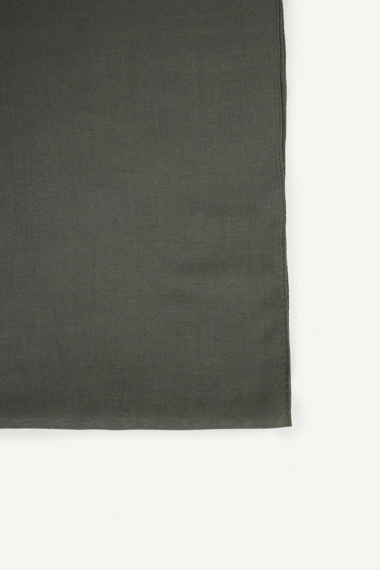 DeFacto Fresh Scarfs X DeFacto Premium Haki Keten Şal görsel 8