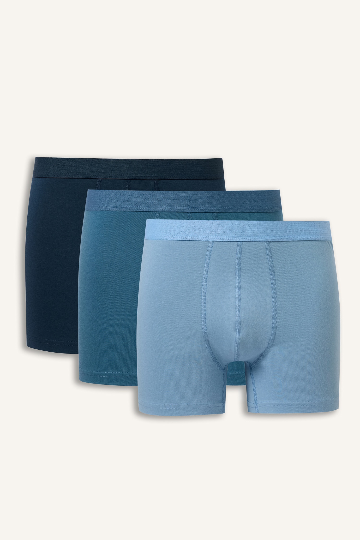 DeFacto Regular Fit Beli Lastikli Boxer