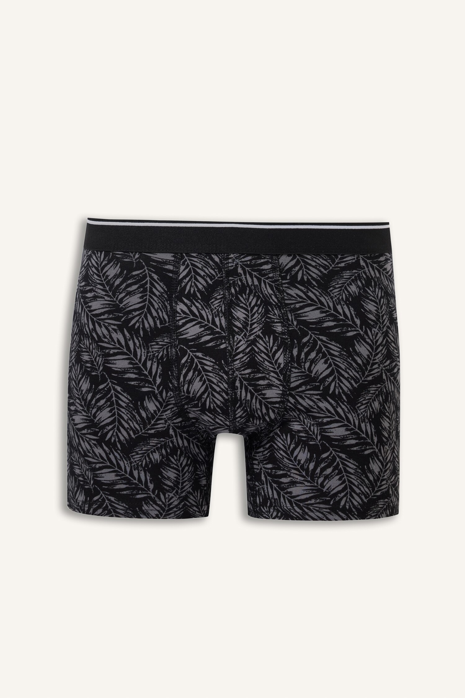 DeFacto Regular Fit Yaprak Desenli 3'lü Boxer görsel 2