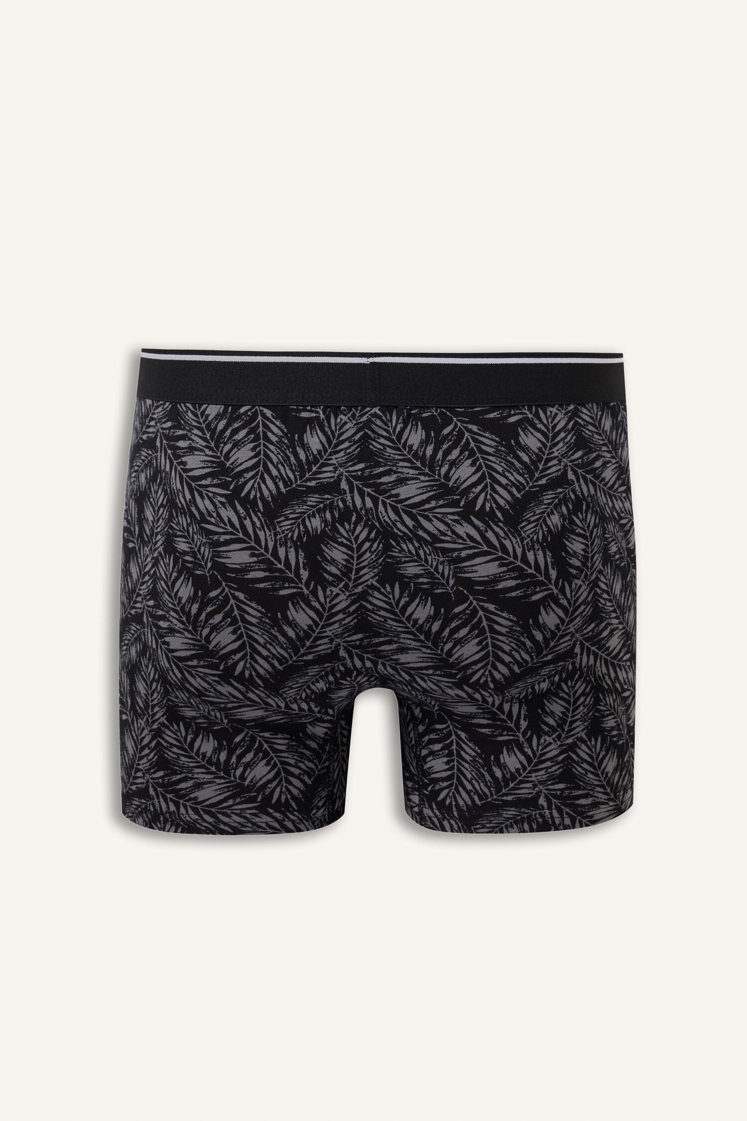 DeFacto Regular Fit Yaprak Desenli 3'lü Boxer görsel 3