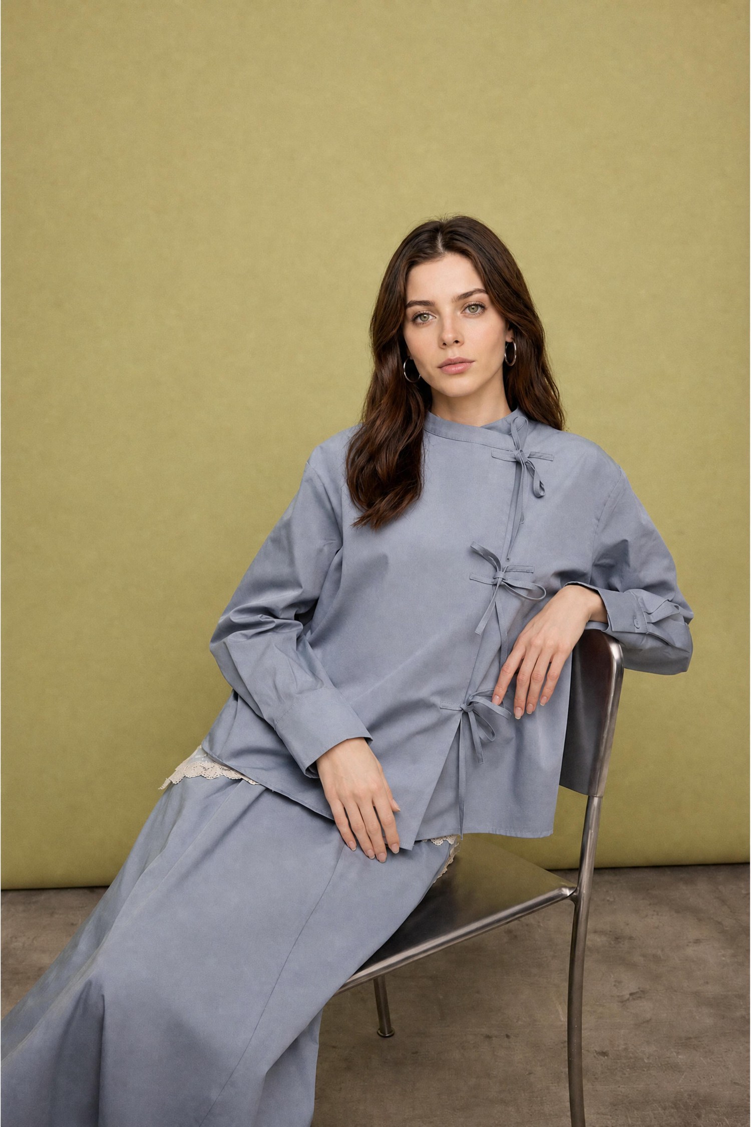 DeFacto %100 Pamuk Regular Fit Poplin Tunik