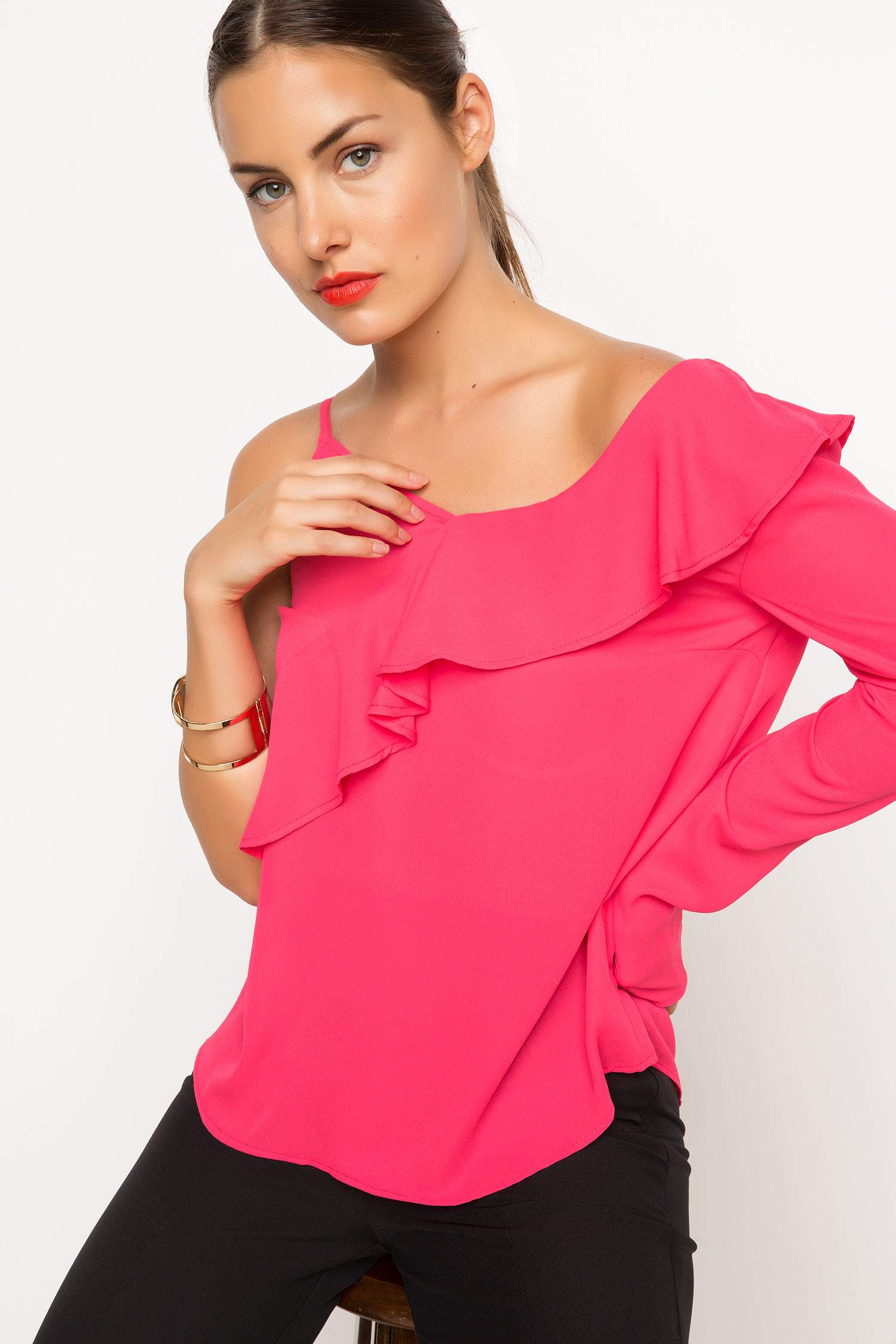 Defacto Fırfırlı Bluz. 1