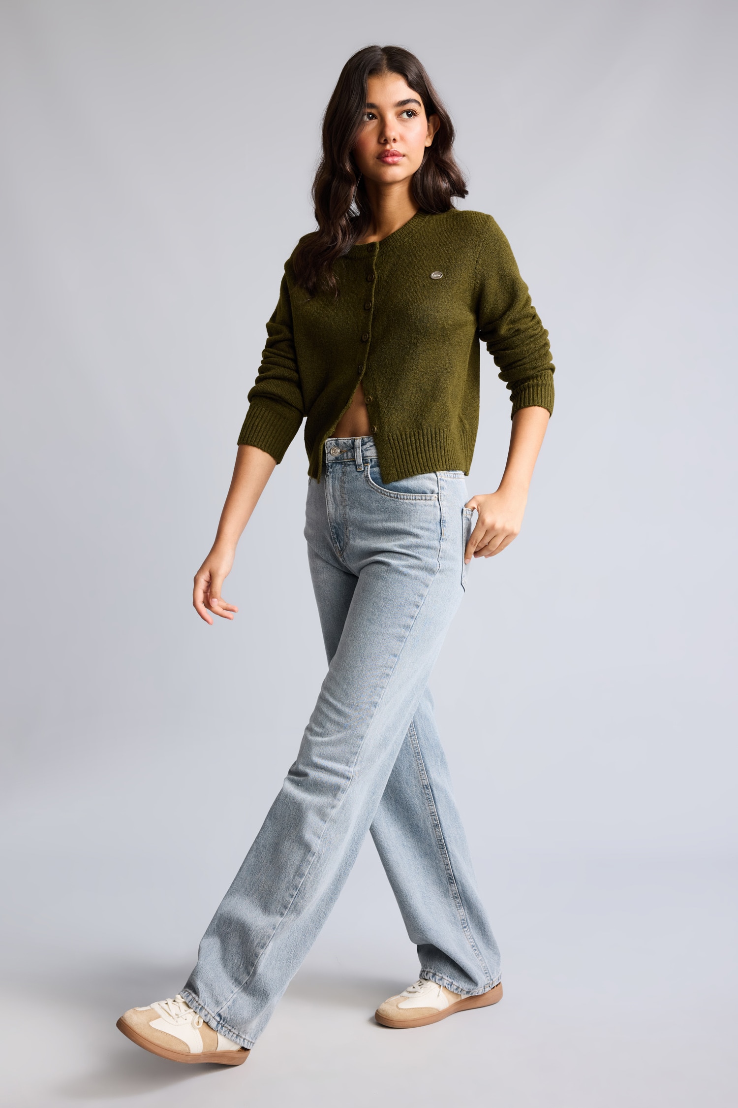 DeFacto %100 Pamuk Wide Leg Yüksek Bel Jean Pantolon