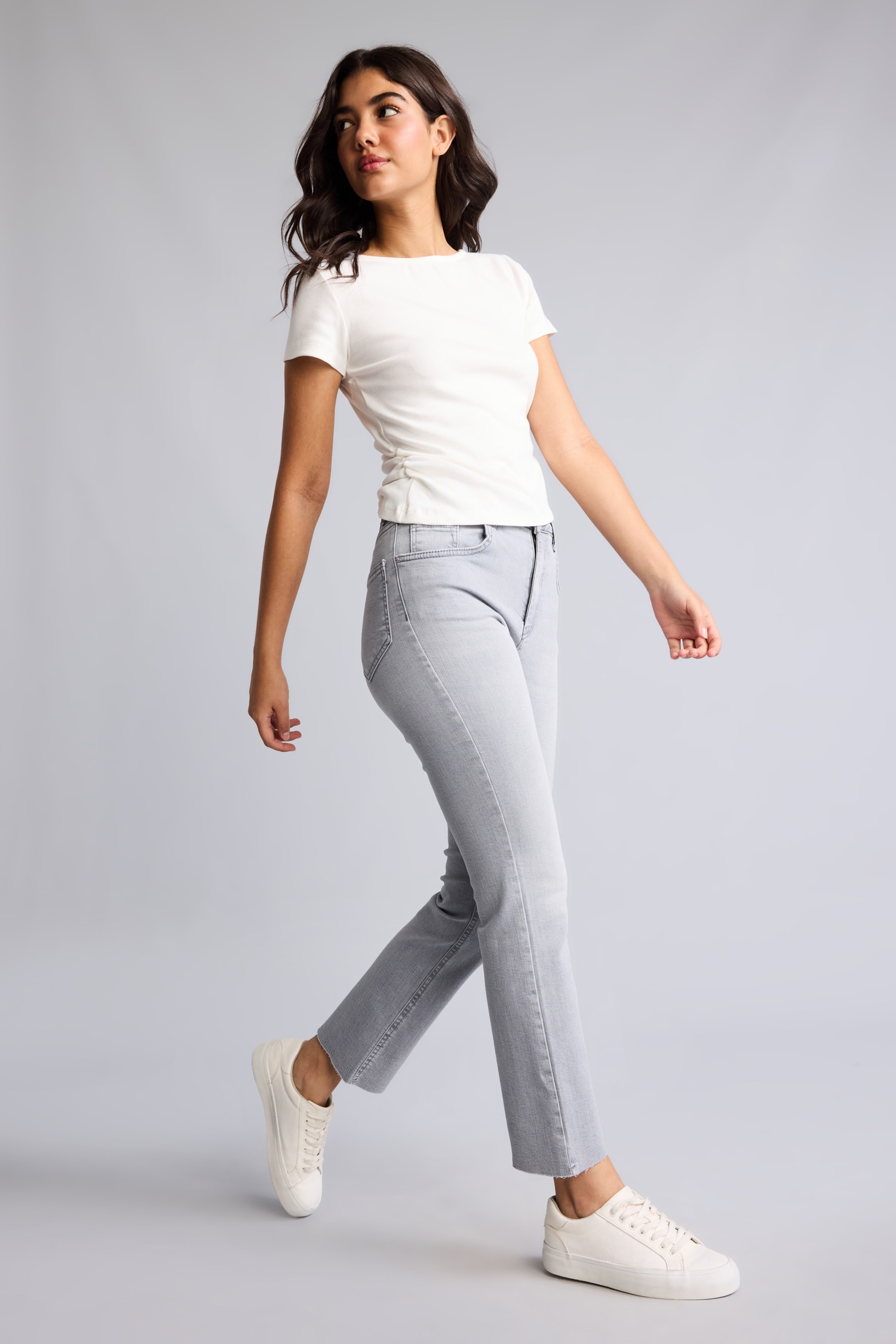 DeFacto Yüksek Bel Crop Kesim Jean Pantolon
