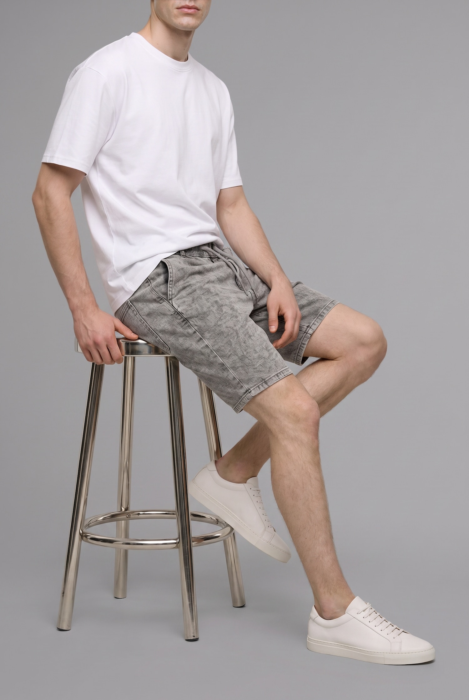 DeFacto Relax Fit Jean Bermuda Şort görsel 5