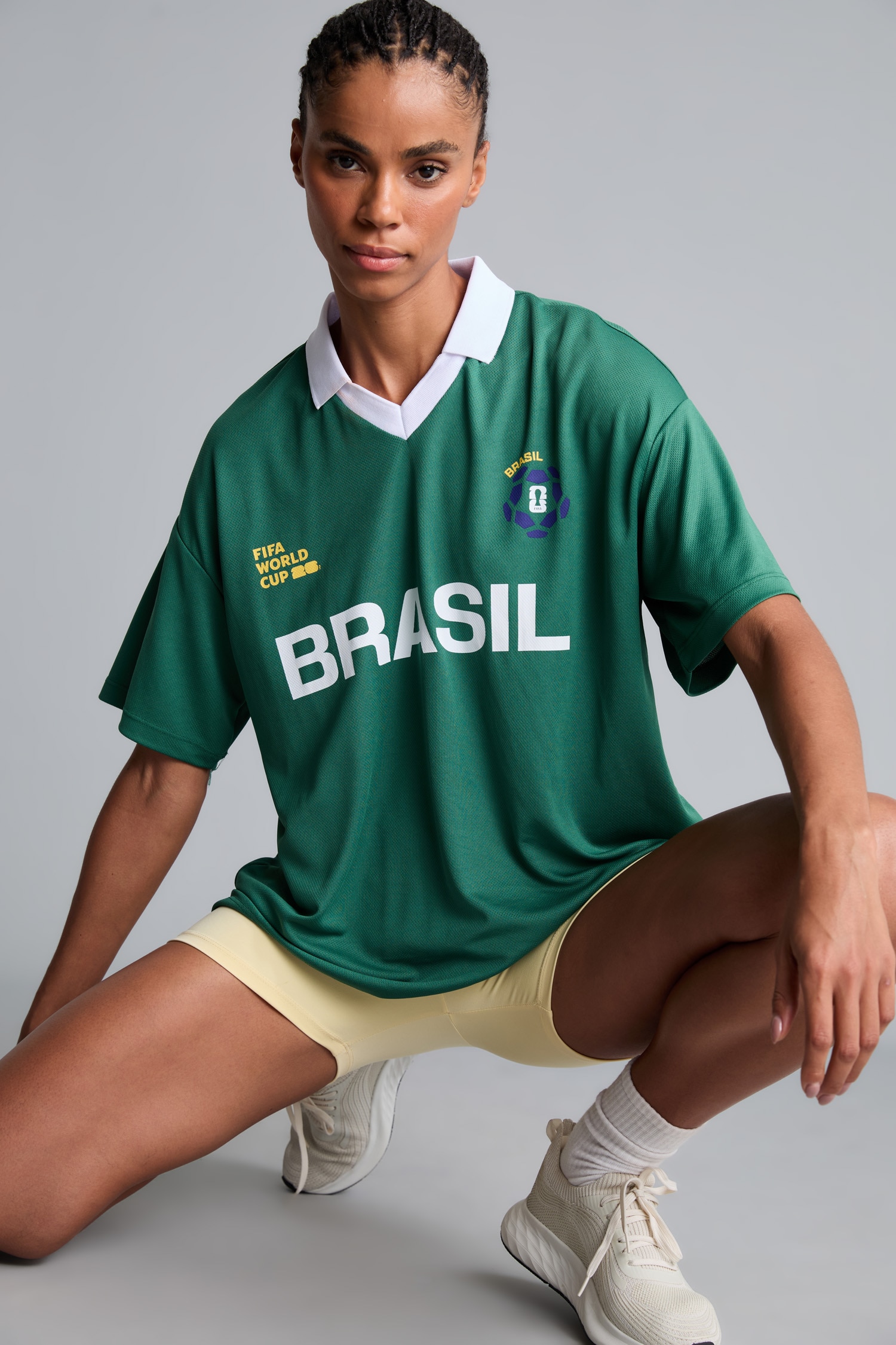 DeFacto Oversize Kısa Kollu Brasil Baskılı Tişört görsel 6