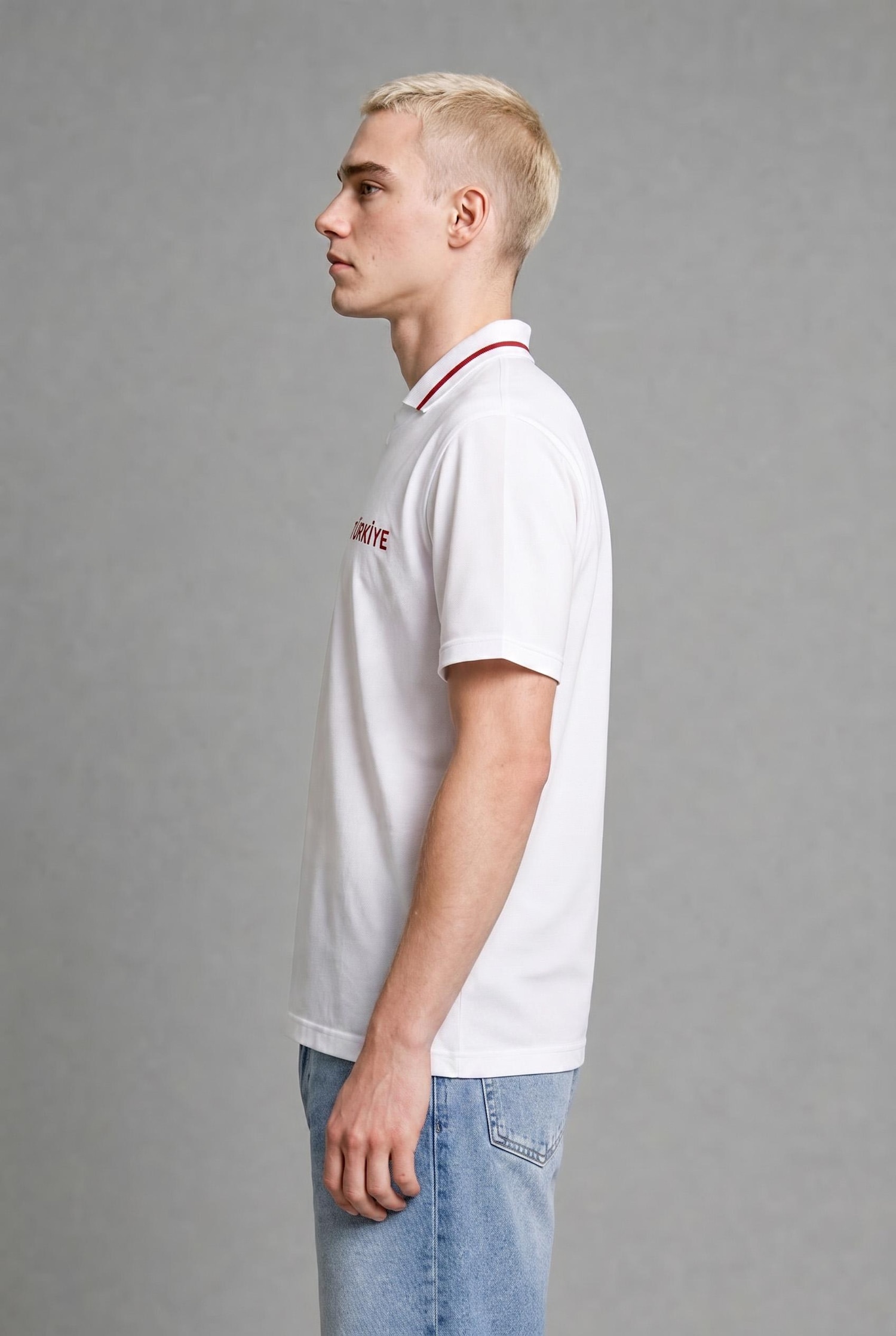DeFacto Boxy Fit Baskılı Polo Tişört görsel 5