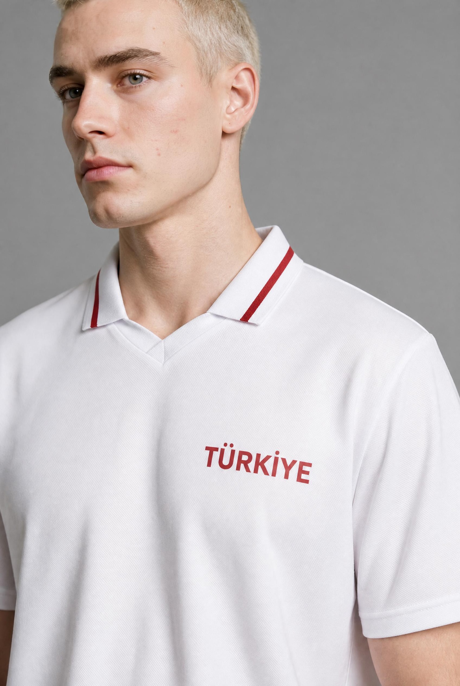 DeFacto Boxy Fit Baskılı Polo Tişört görsel 6