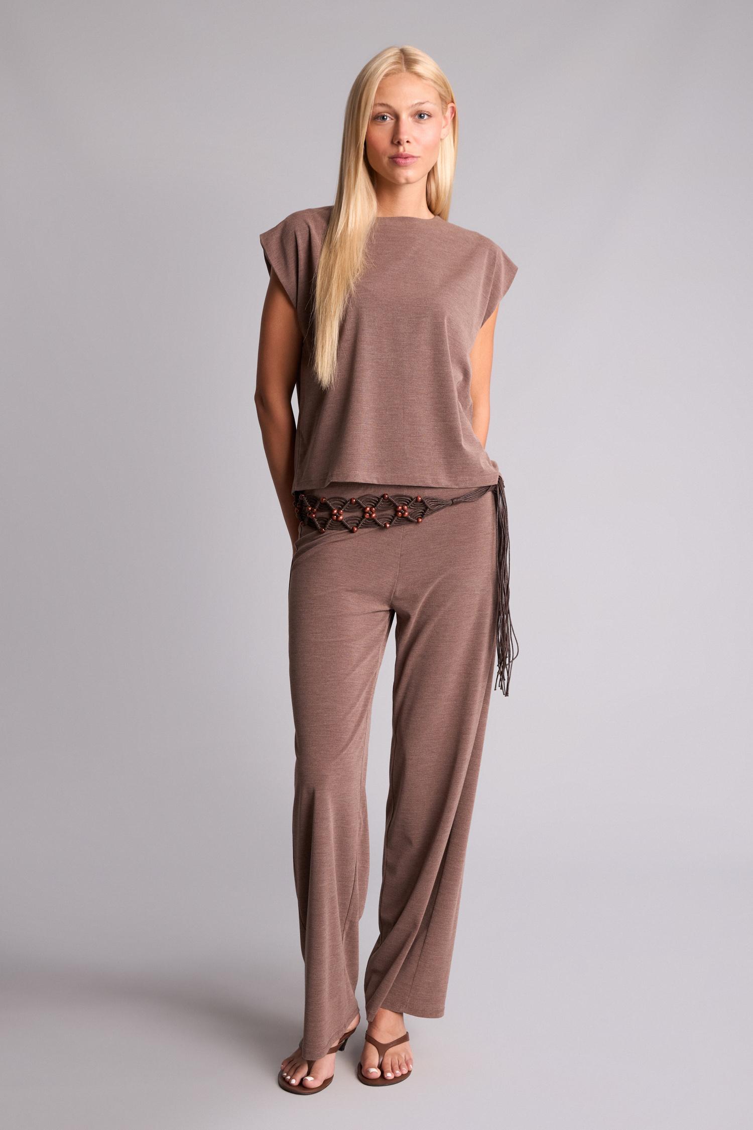 DeFacto Loose Fit Kısa Kollu Krep Bluz görsel 2