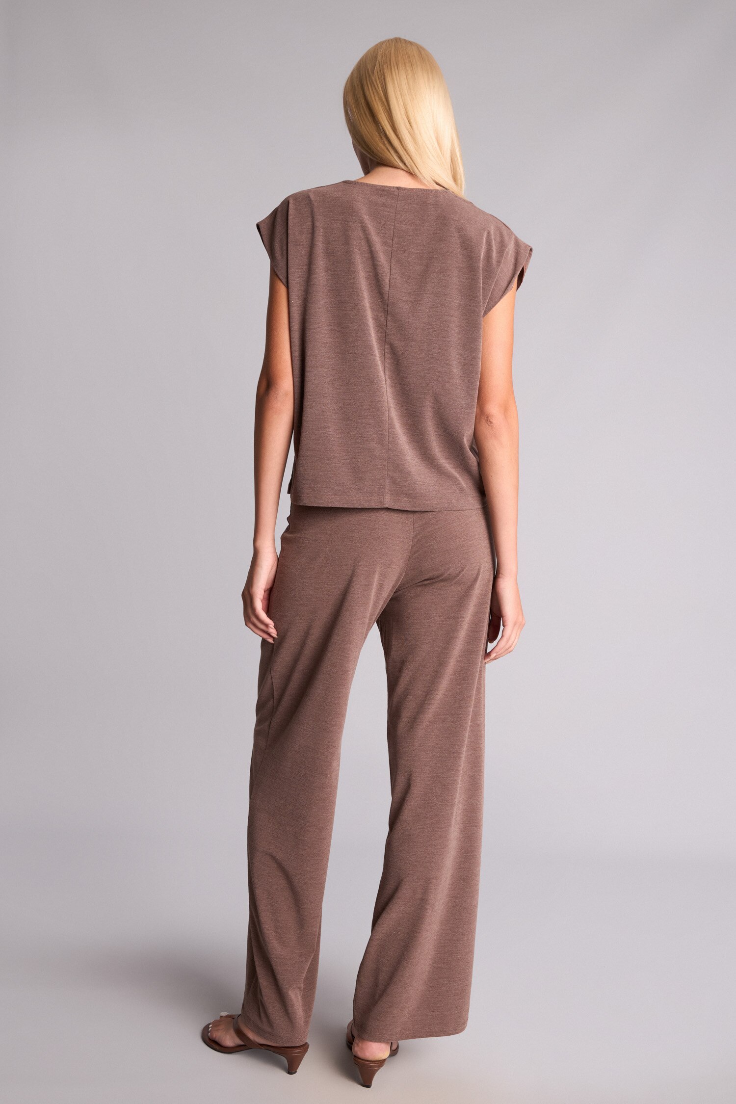 DeFacto Loose Fit Kısa Kollu Krep Bluz görsel 5
