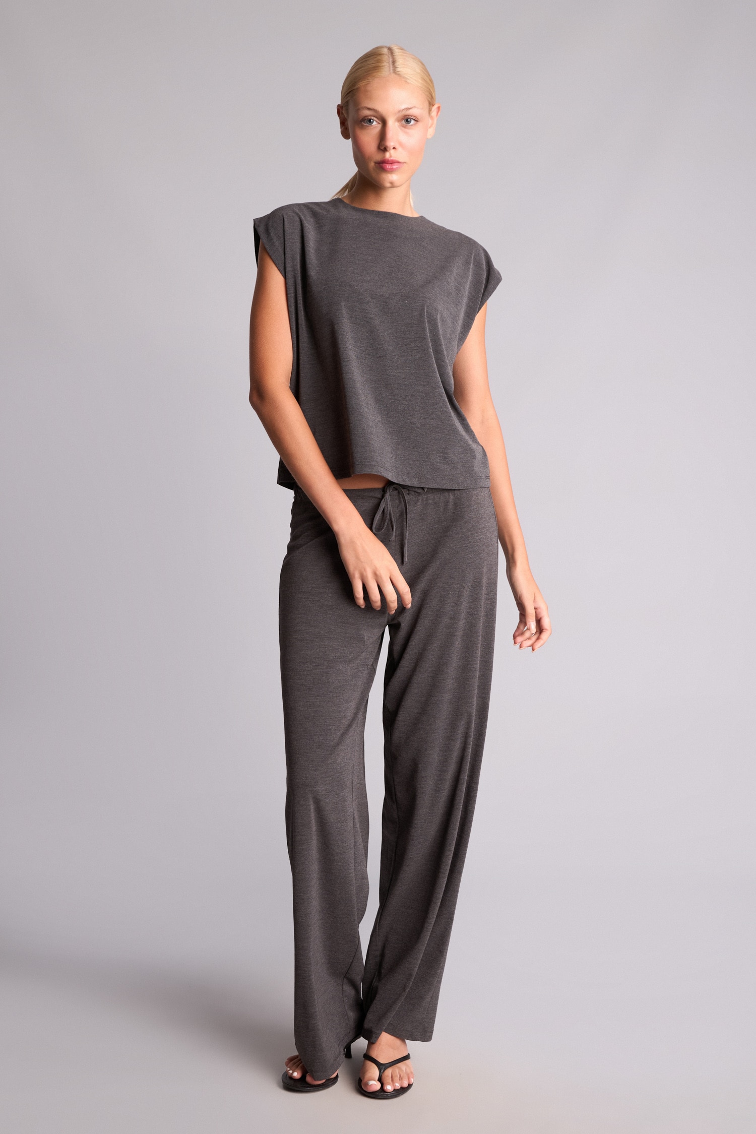 DeFacto Wide Leg Krep Pantolon