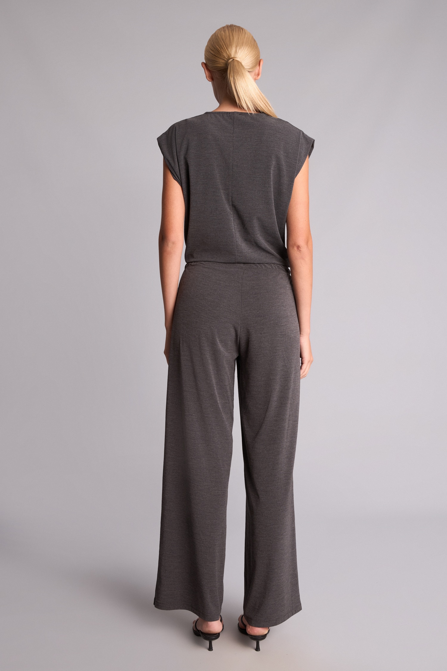 DeFacto Wide Leg Krep Pantolon görsel 5