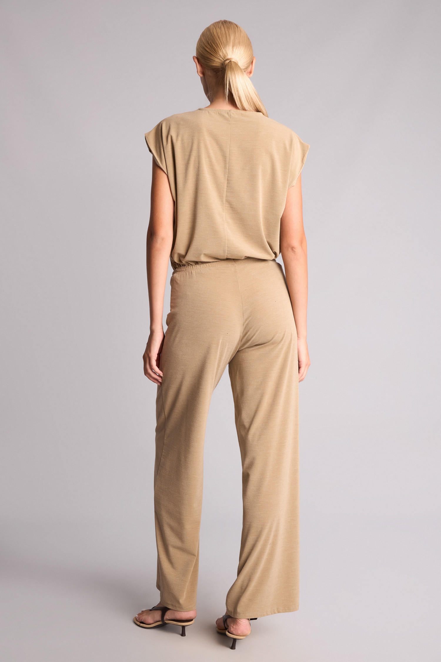 DeFacto Wide Leg Krep Pantolon görsel 5