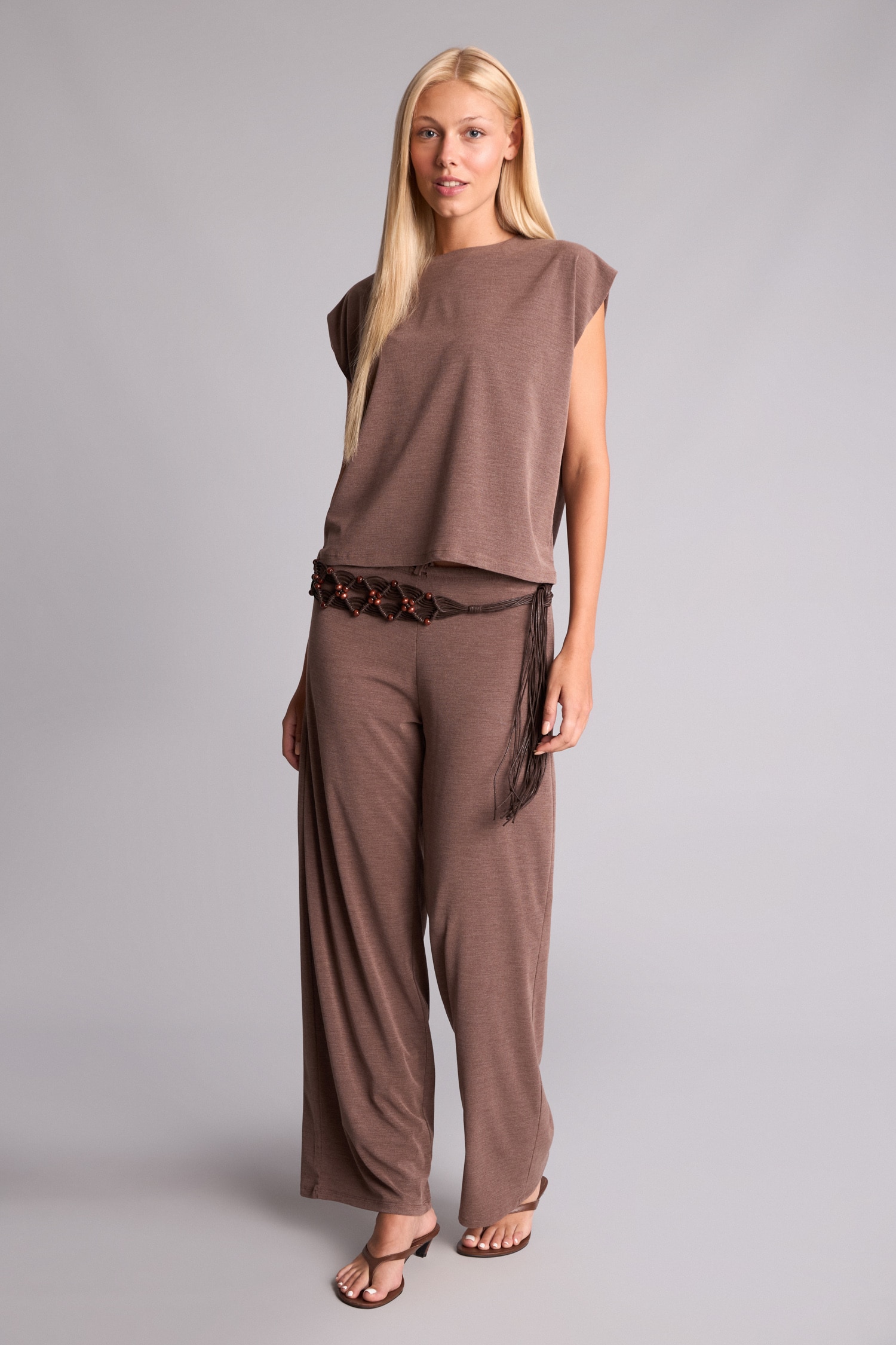 DeFacto Wide Leg Krep Pantolon