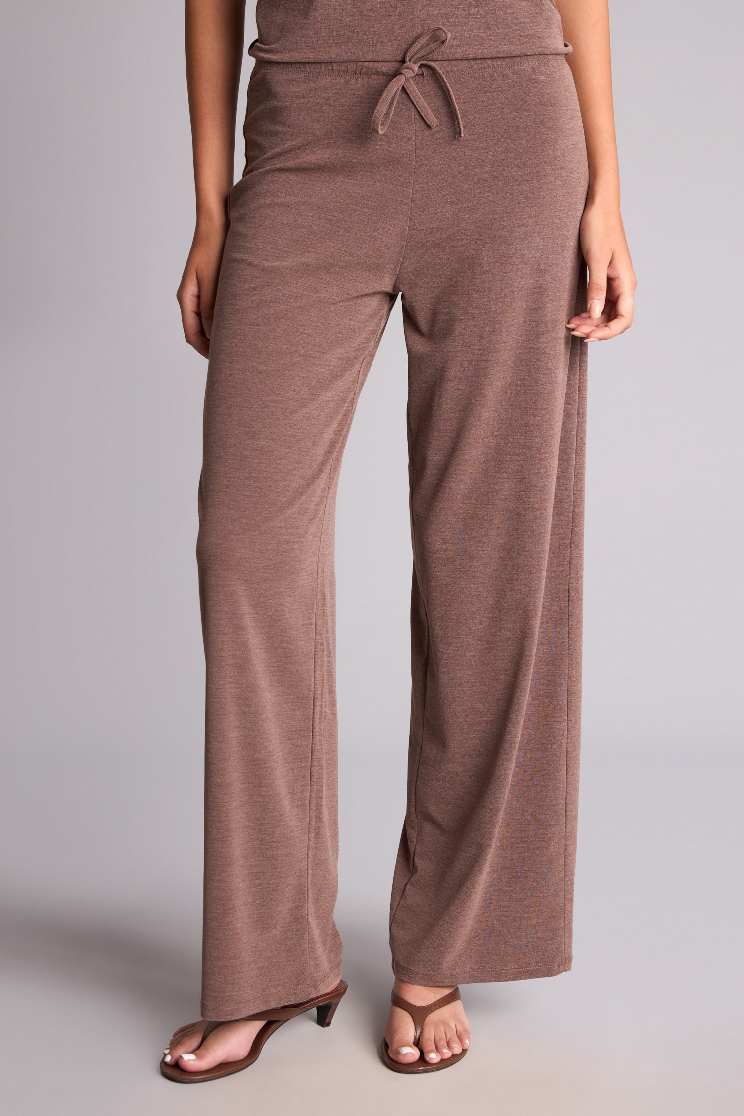 DeFacto Wide Leg Krep Pantolon görsel 3