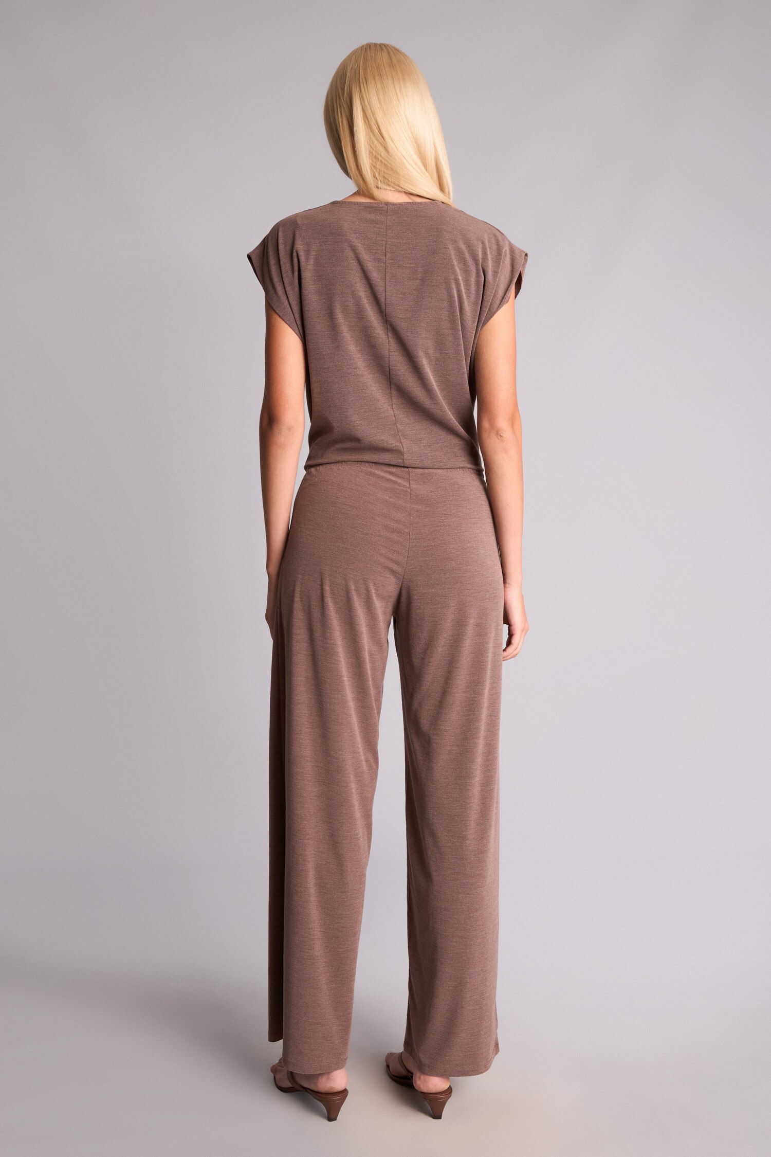 DeFacto Wide Leg Krep Pantolon görsel 5