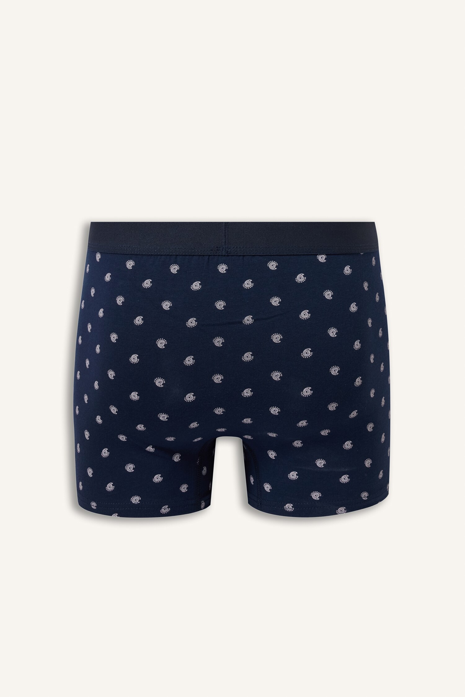 DeFacto Regular Fit Desenli 3'lü Boxer görsel 3
