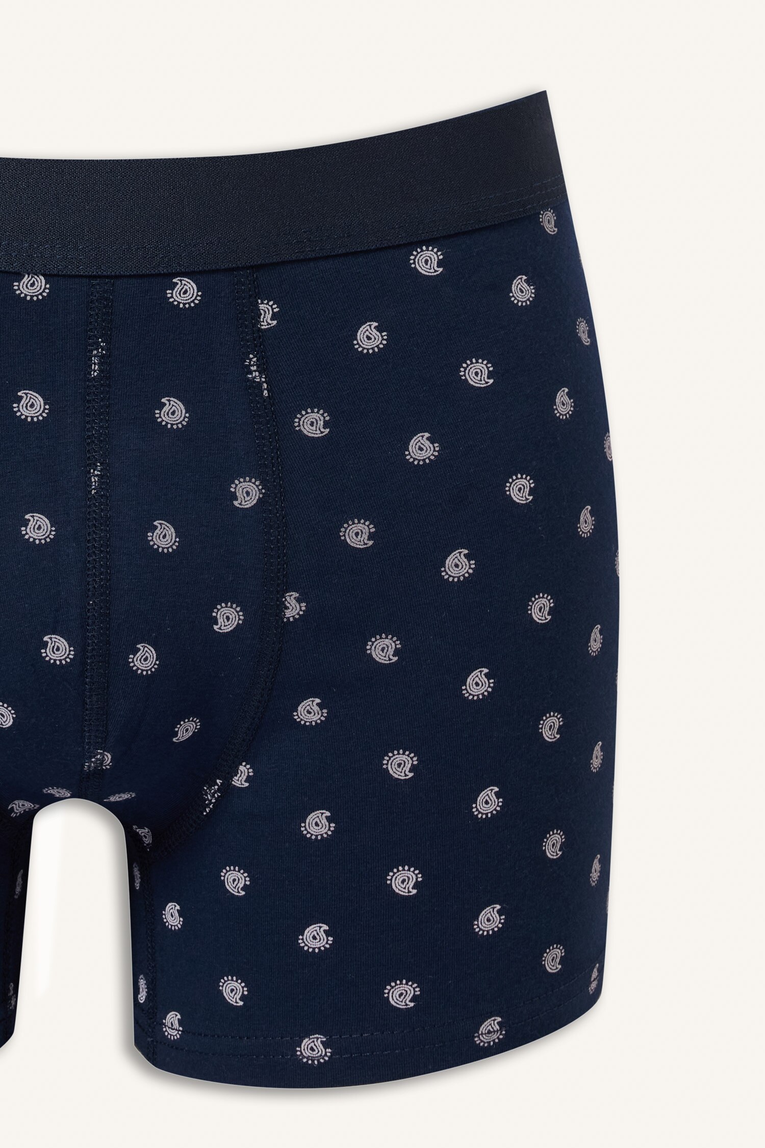 DeFacto Regular Fit Desenli 3'lü Boxer görsel 4