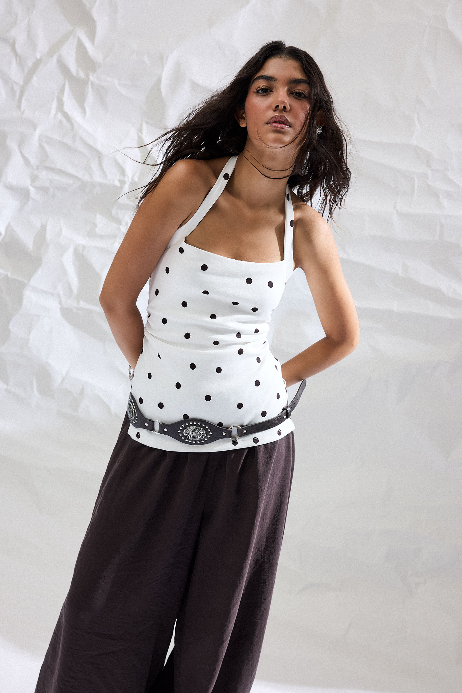 DeFacto Slim Fit Halter Yaka Atlet