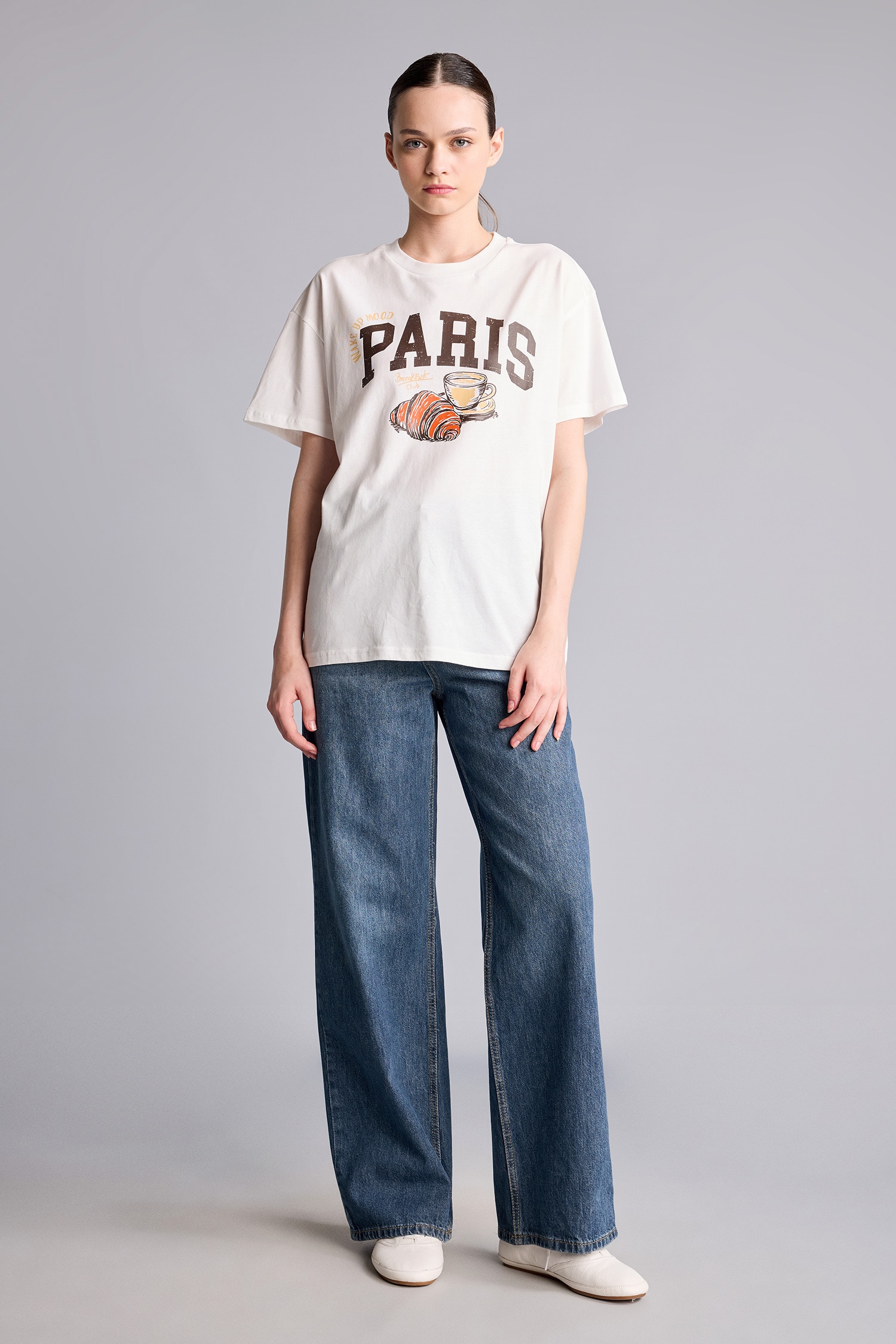 DeFacto Straight Fit Yüksek Bel Jean Pantolon görsel 2