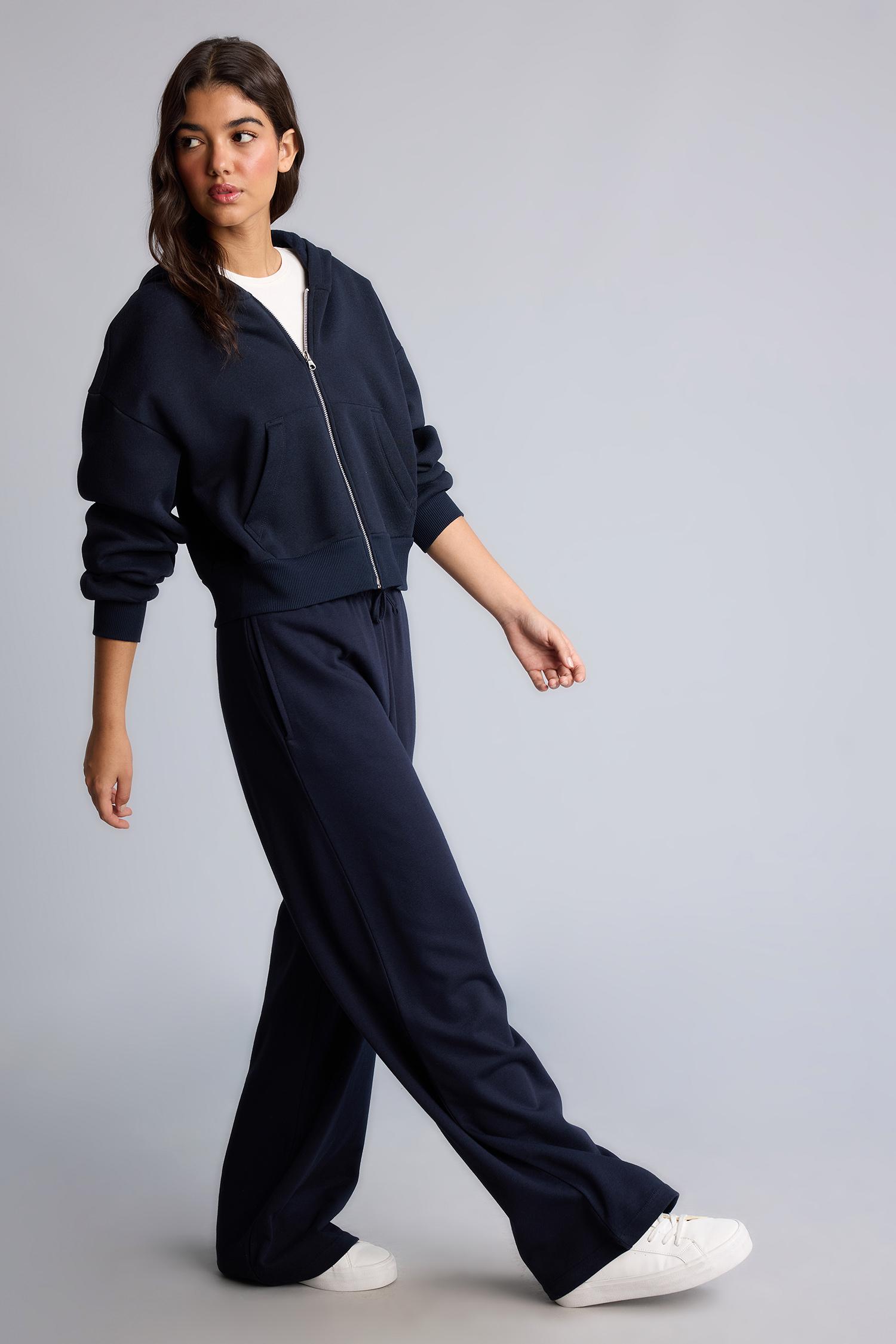 DeFacto Regular Fıt Kapüşonlu Fermuarlı Basic Sweatshirt görsel 2