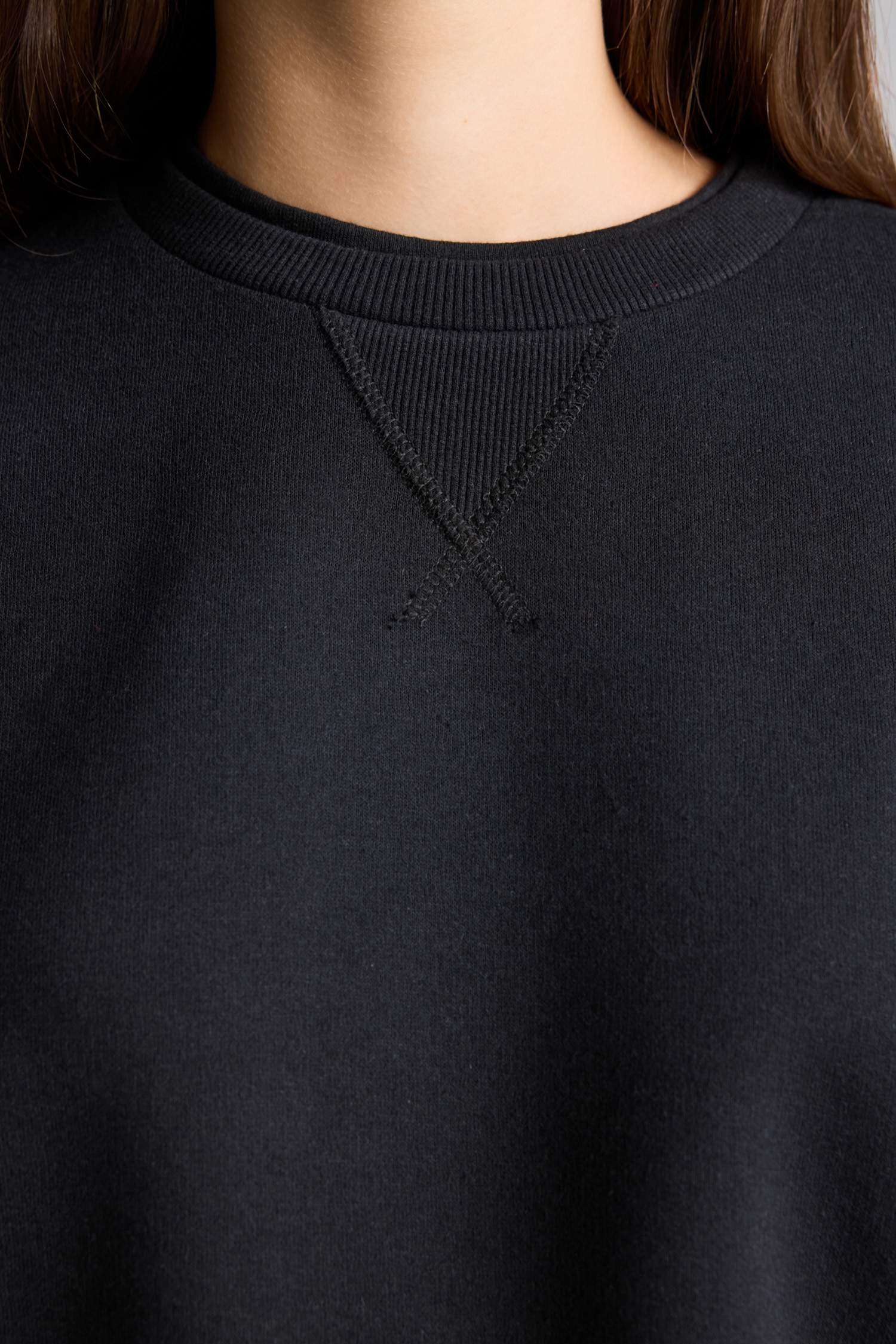 DeFacto Relaxed Fit Üçgen Dikişli Basic Sweatshirt görsel 4