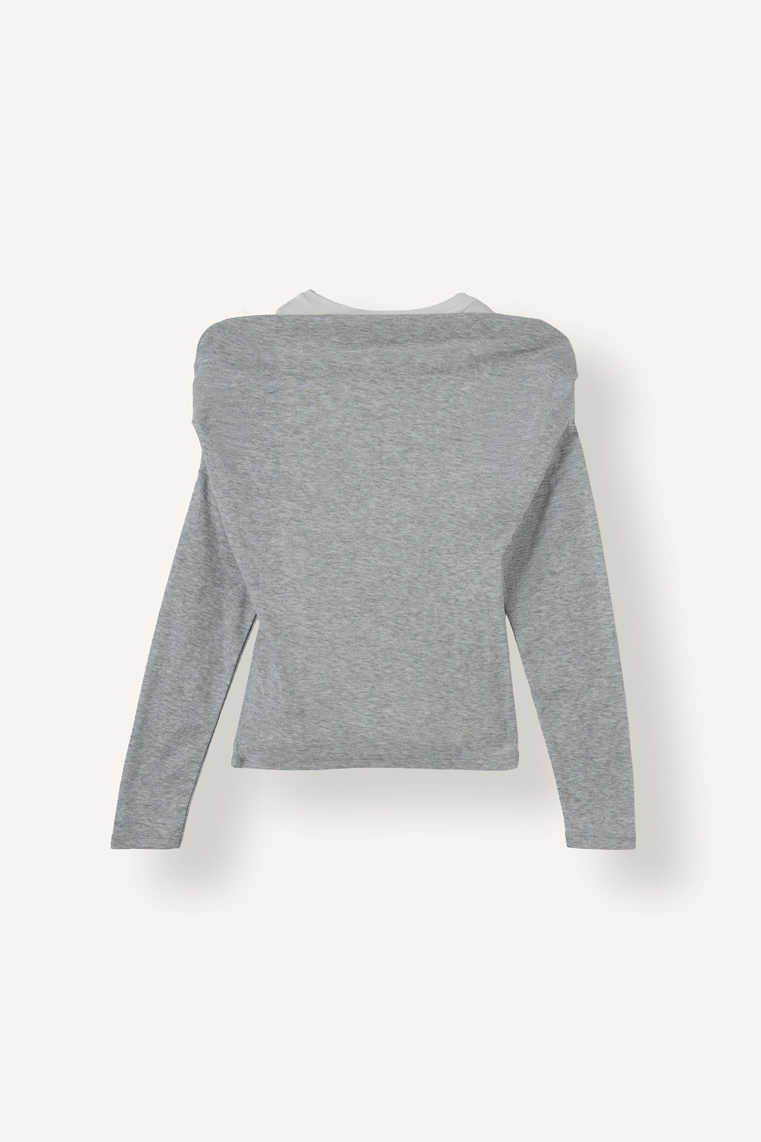 DeFacto %100 Pamuk Slim Fit Tek Omuz Ribana Basic Tişört görsel 2
