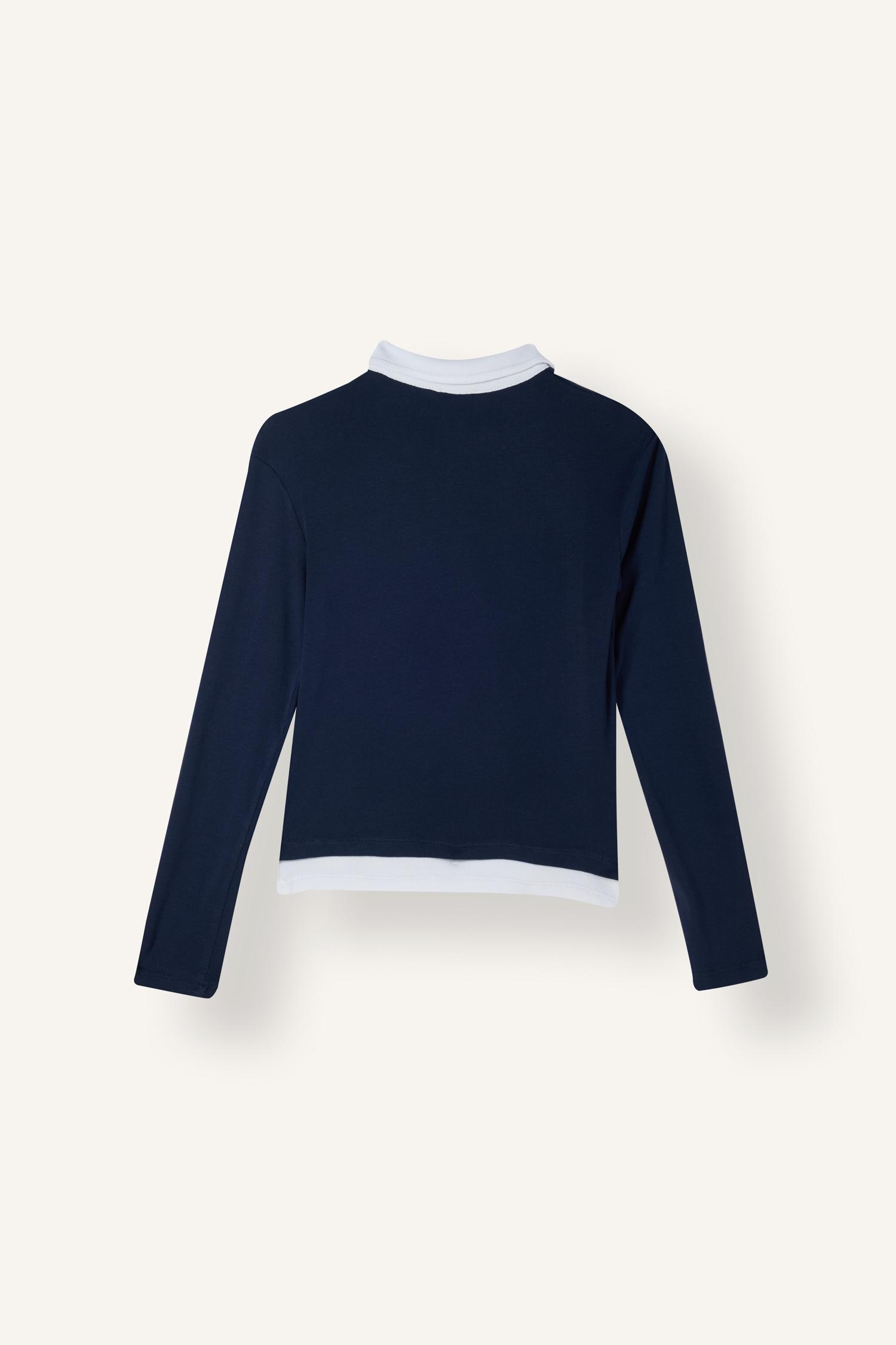 DeFacto Slim Fit Kontrast Polo Ribana Basic Tişört görsel 7