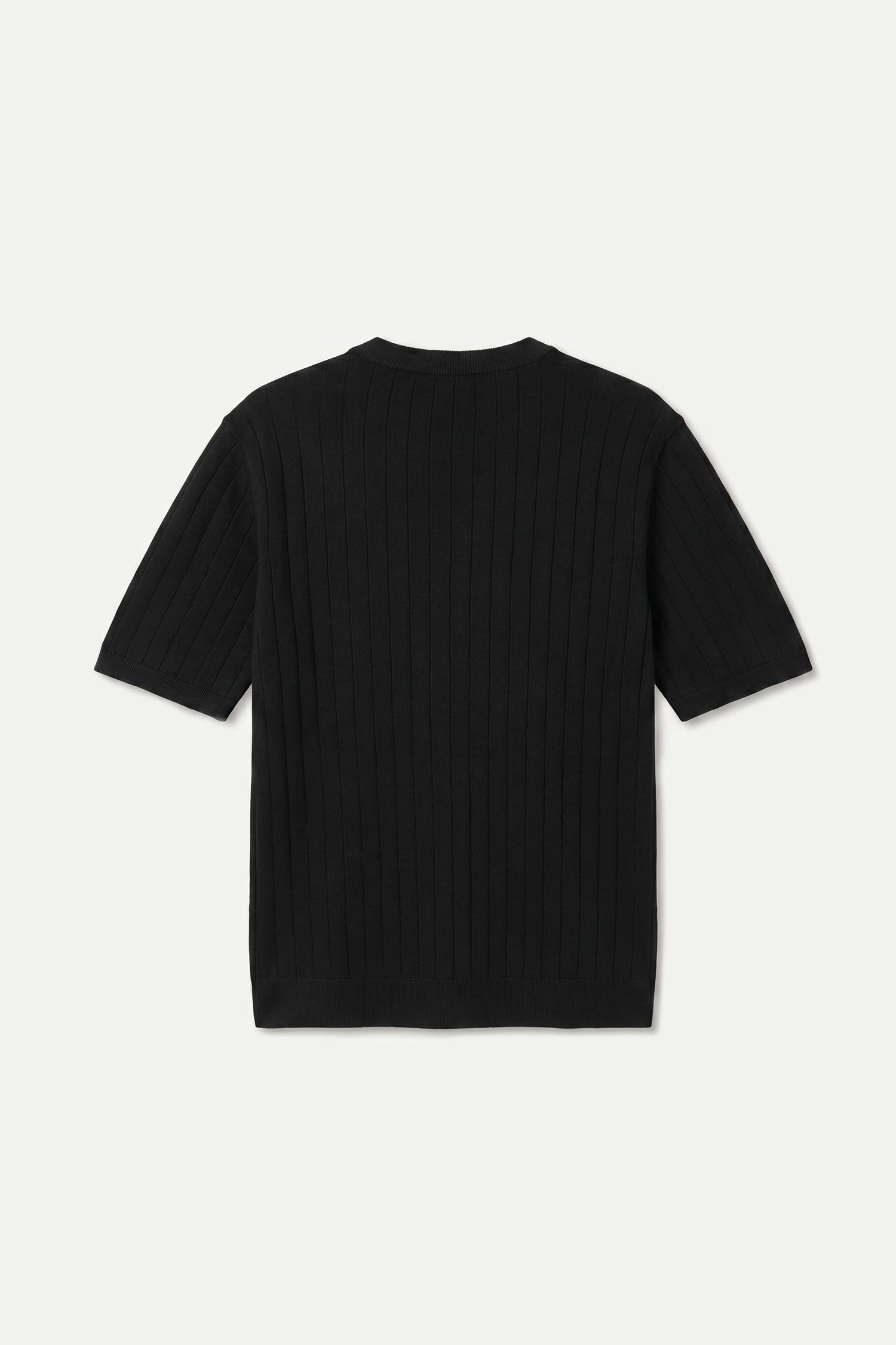 DeFacto Standart Fıt Henley Yaka Triko Tişört görsel 8