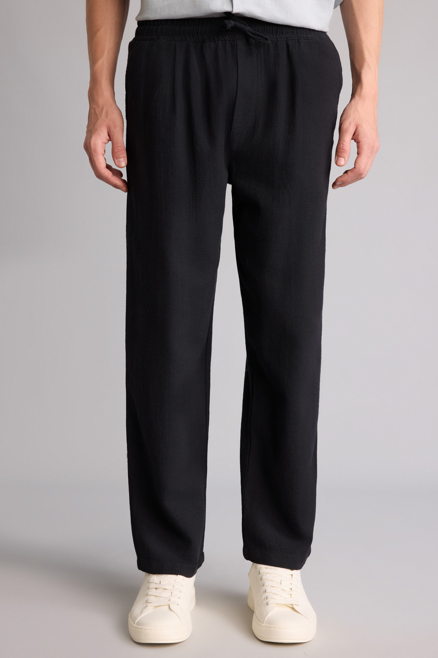 DeFacto %100 Pamuk Relaxed Fit Pantolon görsel 3