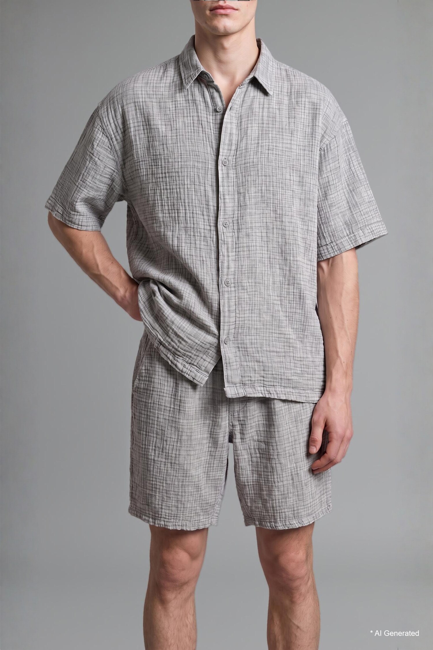 DeFacto %100 Pamuk Relaxed Fit Bermuda Şort görsel 4