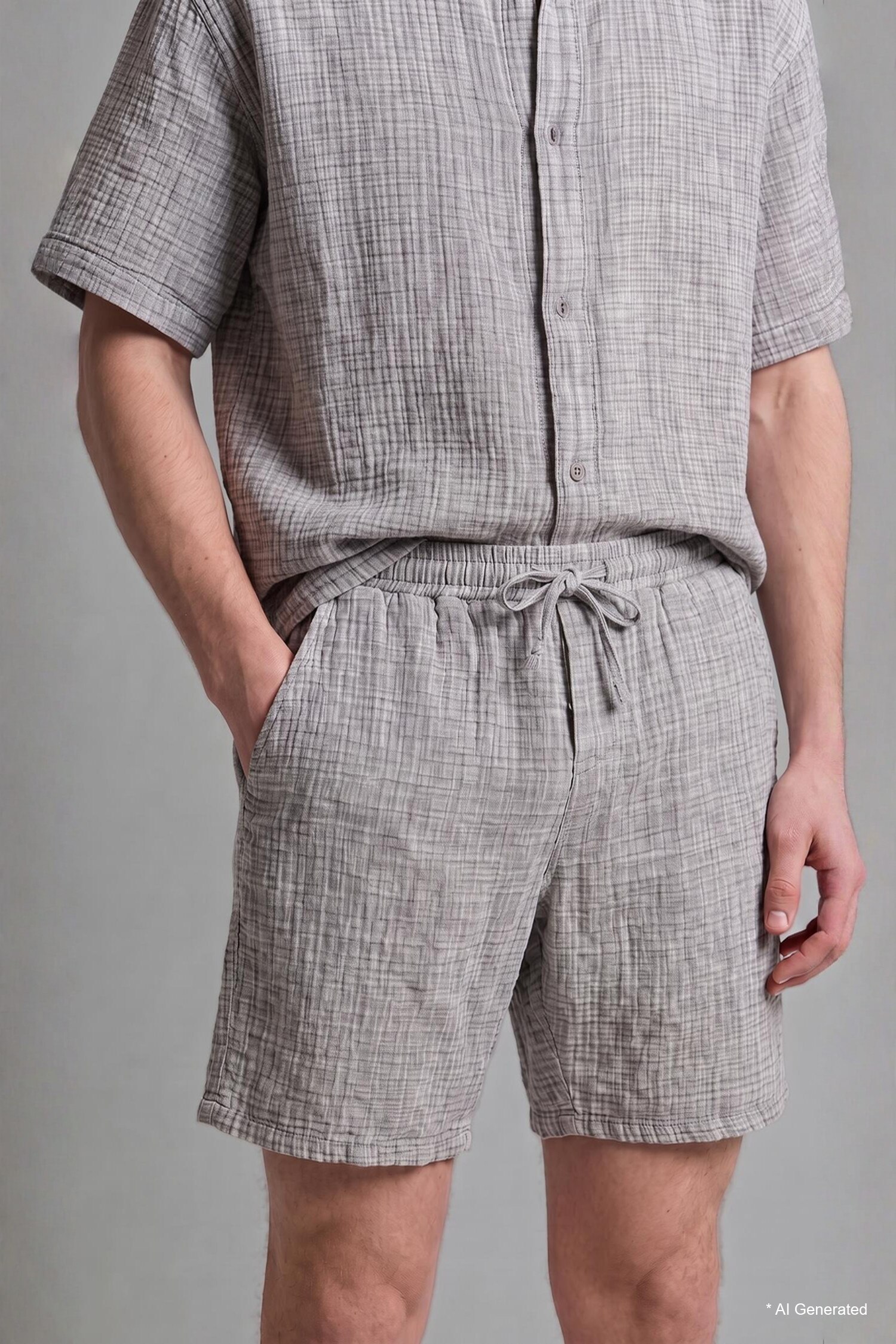 DeFacto %100 Pamuk Relaxed Fit Bermuda Şort görsel 5