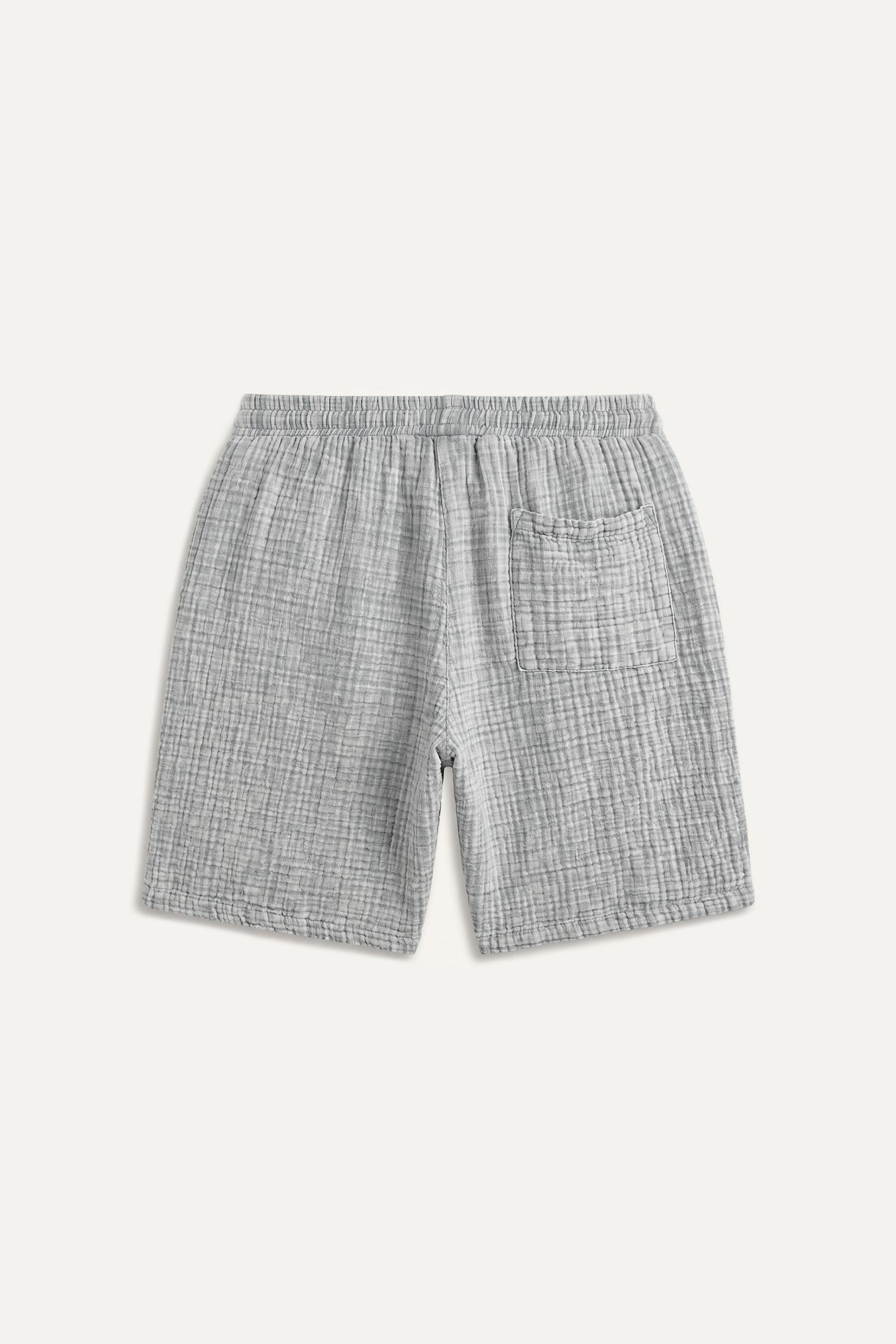 DeFacto %100 Pamuk Relaxed Fit Bermuda Şort görsel 7