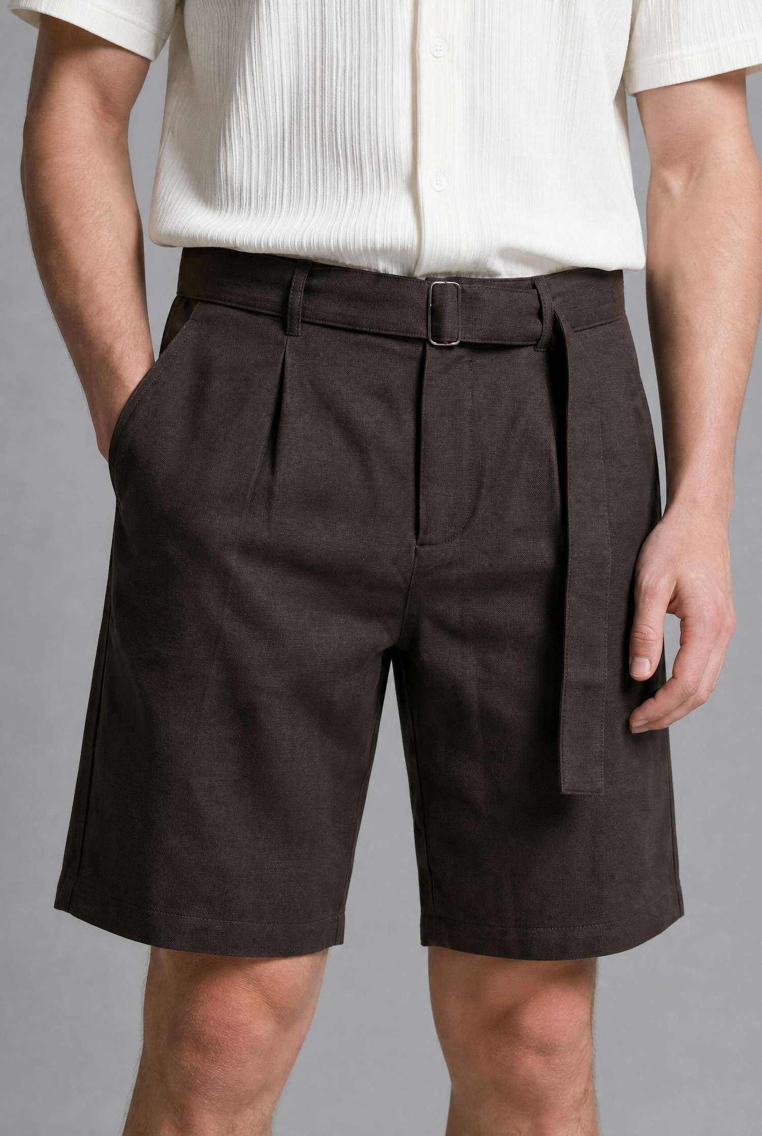 DeFacto %100 Pamuk Relaxed Fit Bermuda Şort görsel 5