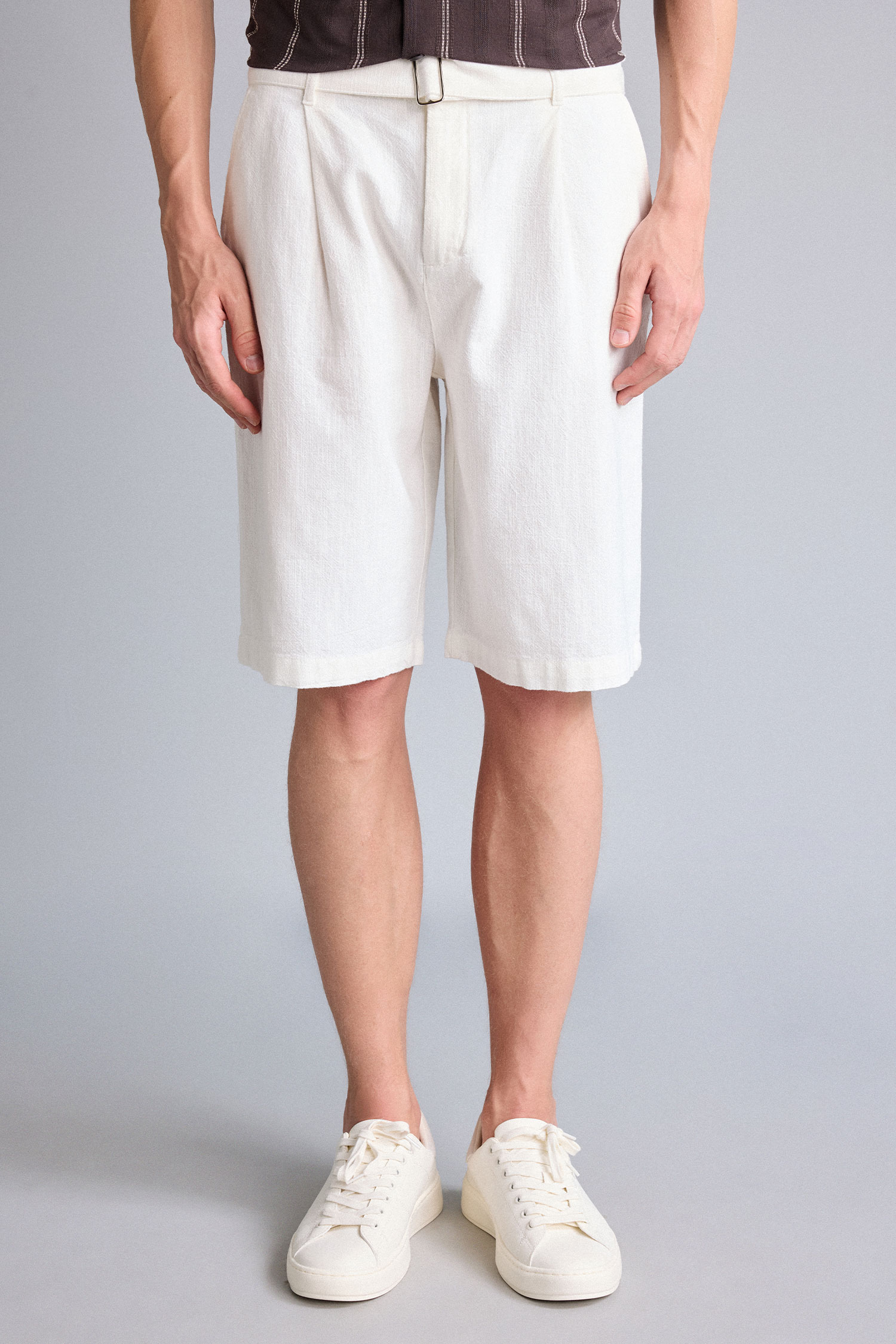 DeFacto %100 Pamuk Relaxed Fit Bermuda Şort görsel 4