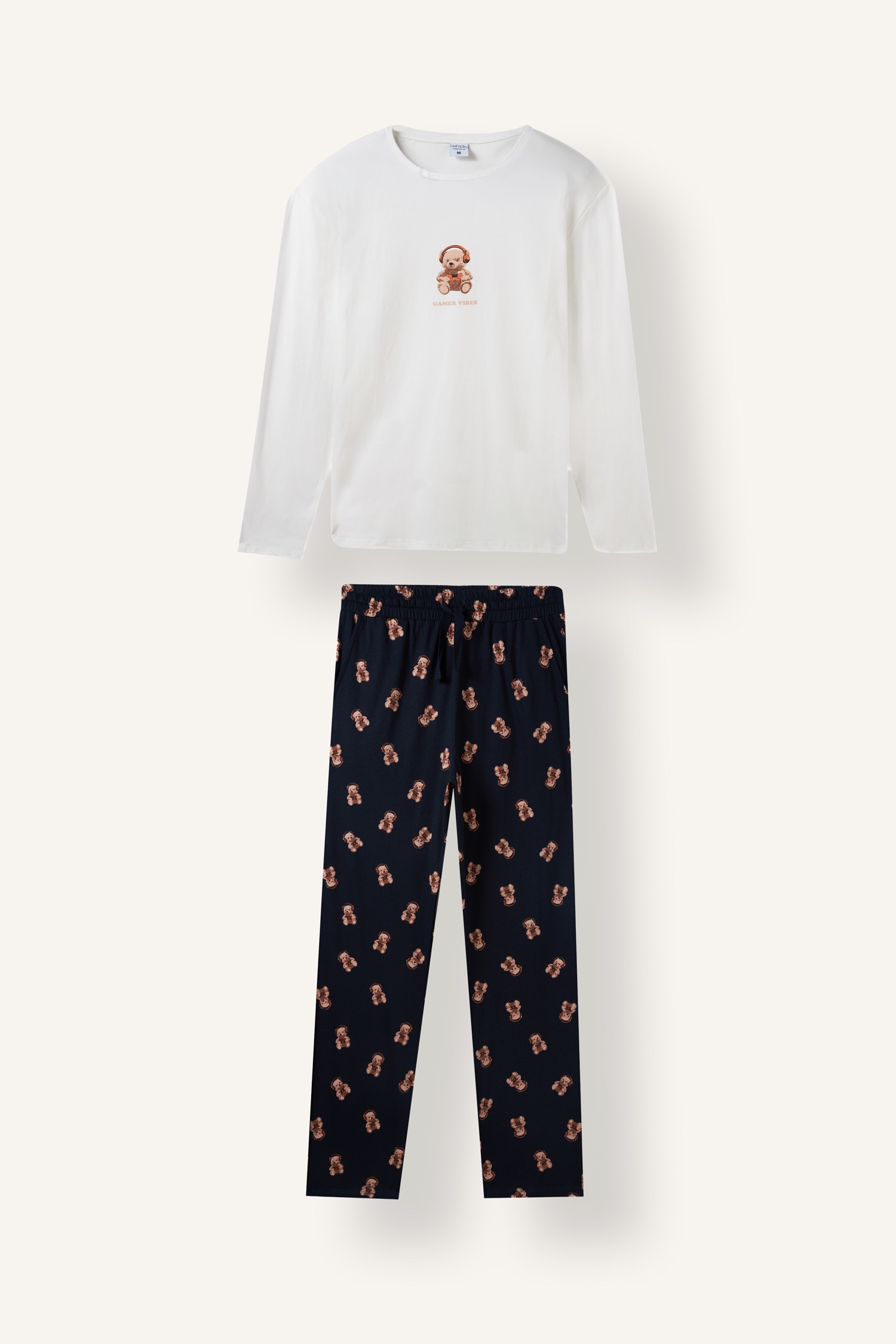 DeFacto Regular Fit Baskılı 2'li Pijama Takımı