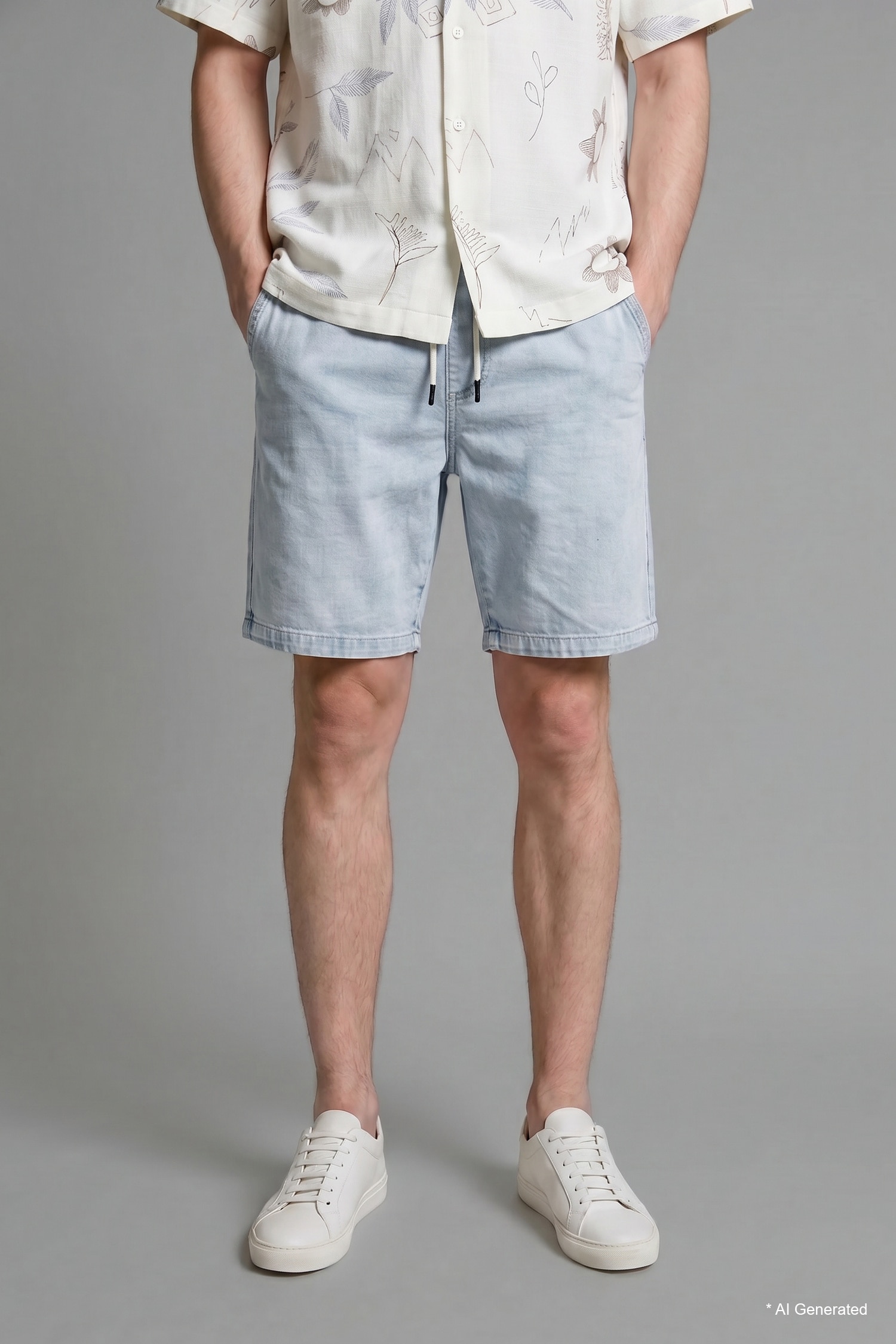 DeFacto Regular Fit Jean Bermuda Şort görsel 4