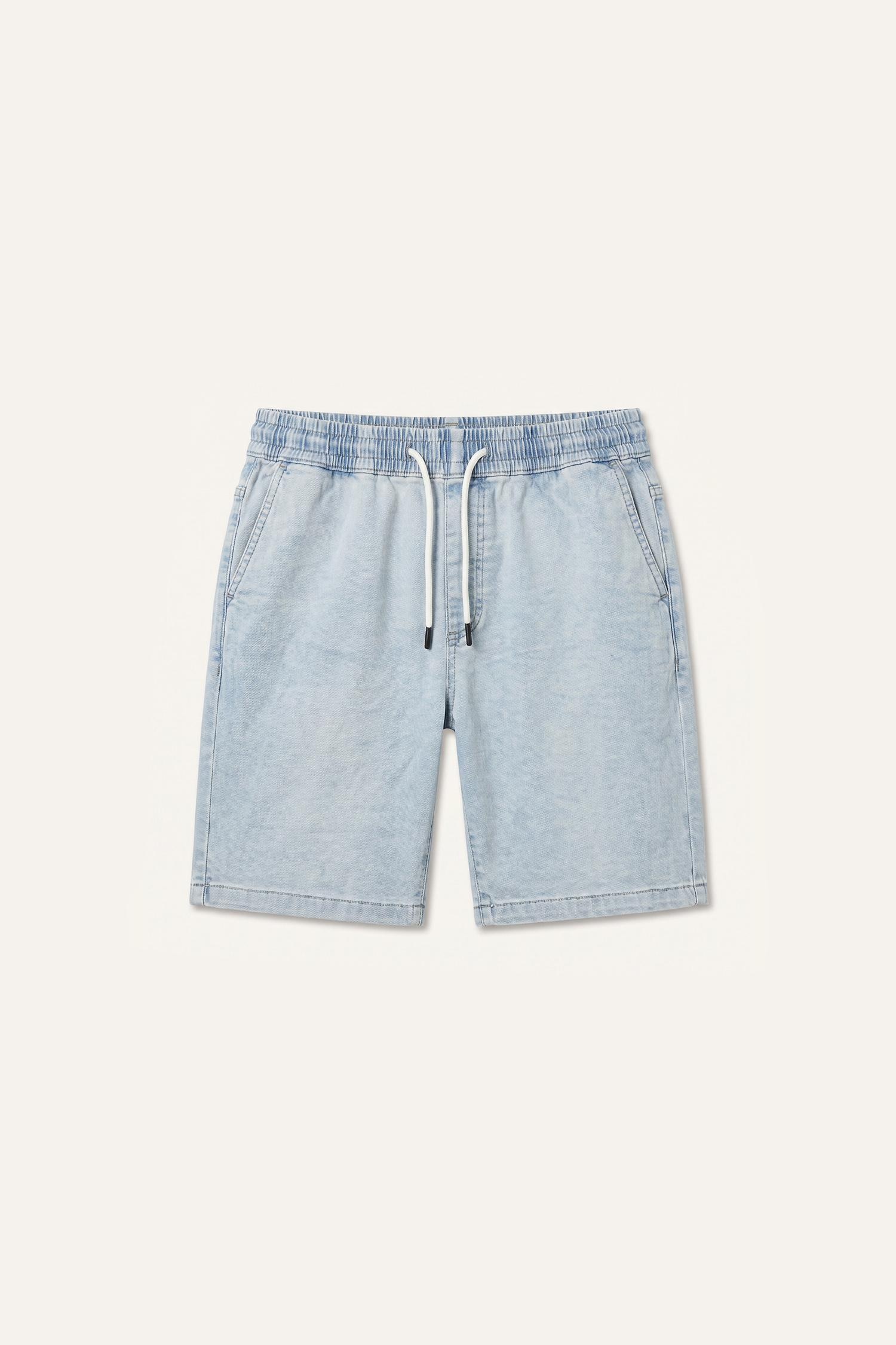 DeFacto Regular Fit Jean Bermuda Şort görsel 7