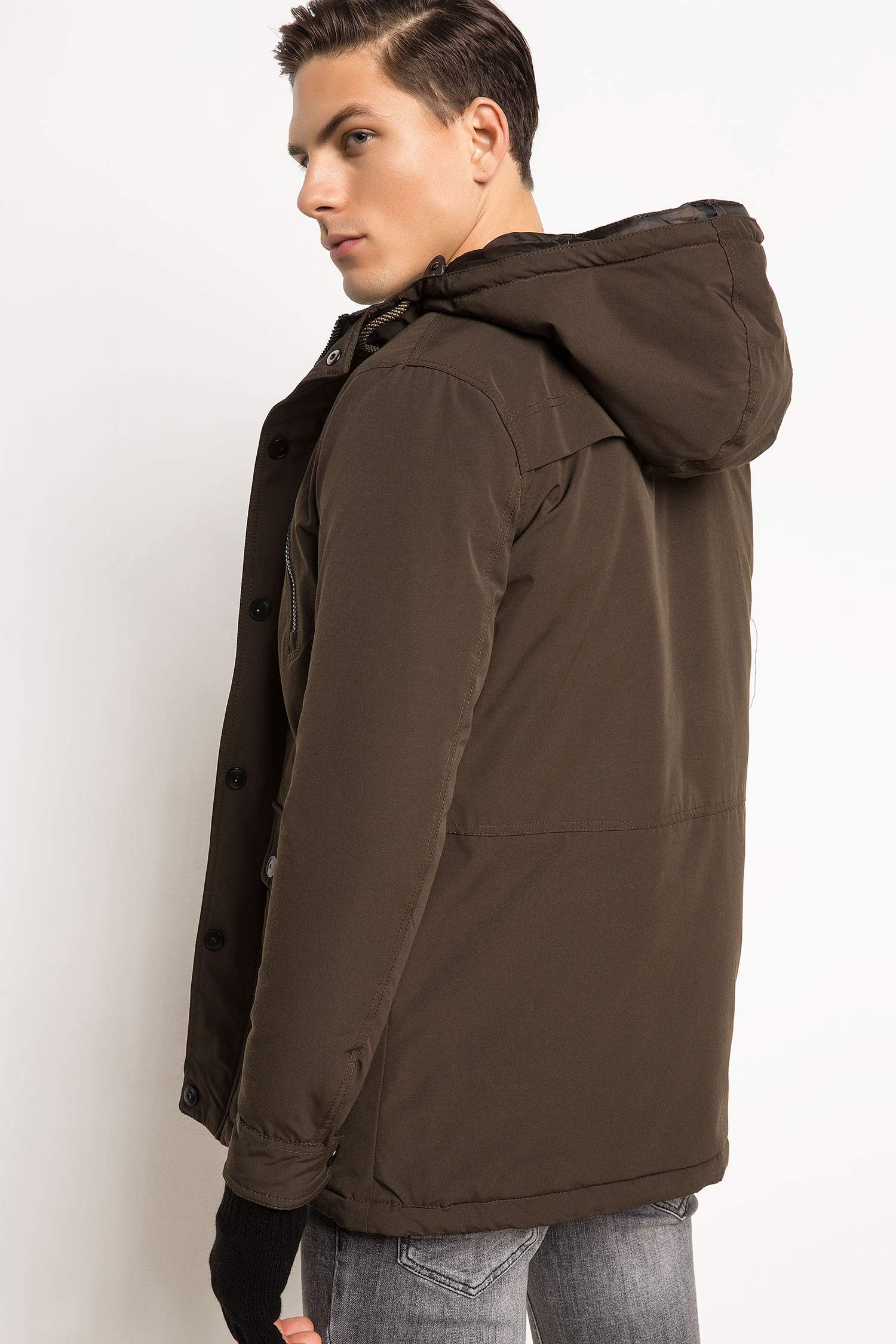 Defacto Kapşonlu Regular Fit Parka. 3