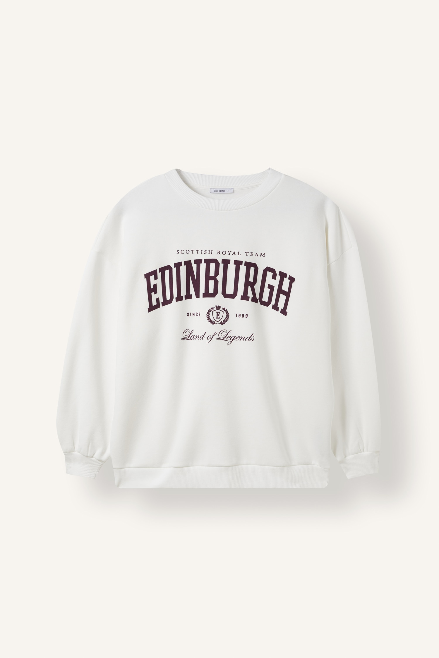 DeFacto Oversize Baskılı Sweatshirt