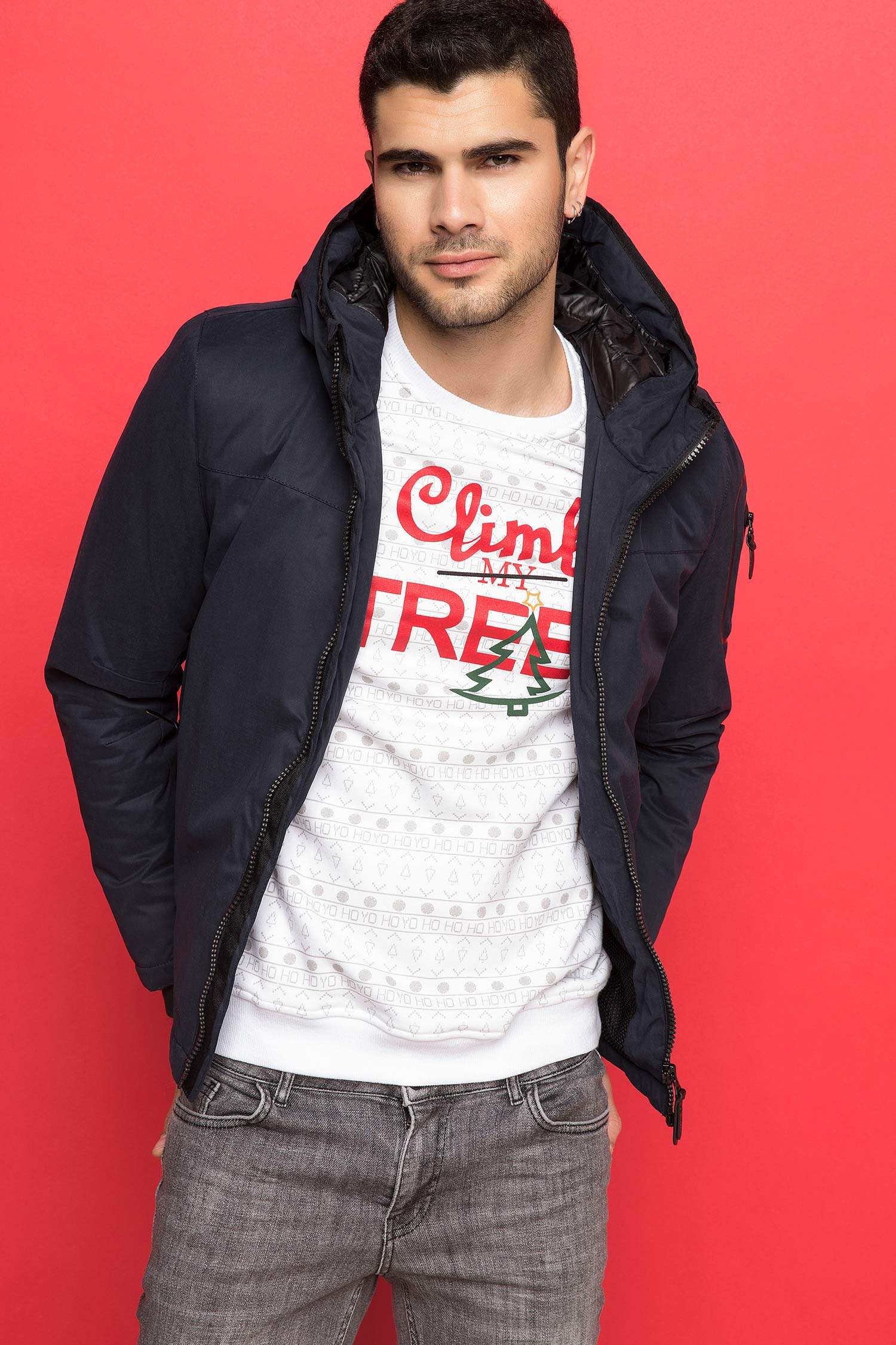 Defacto Kapüşonlu Regular Fit Mont. 1