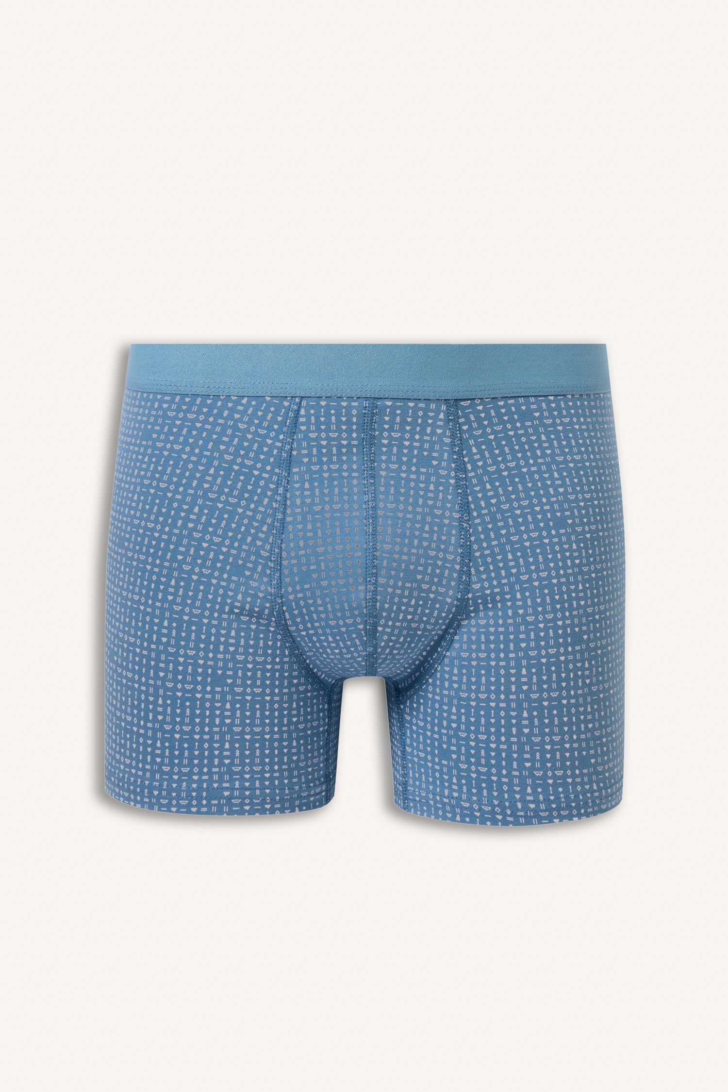 DeFacto Regular Fit Desenli Beli Lastikli 3'lü Boxer görsel 2