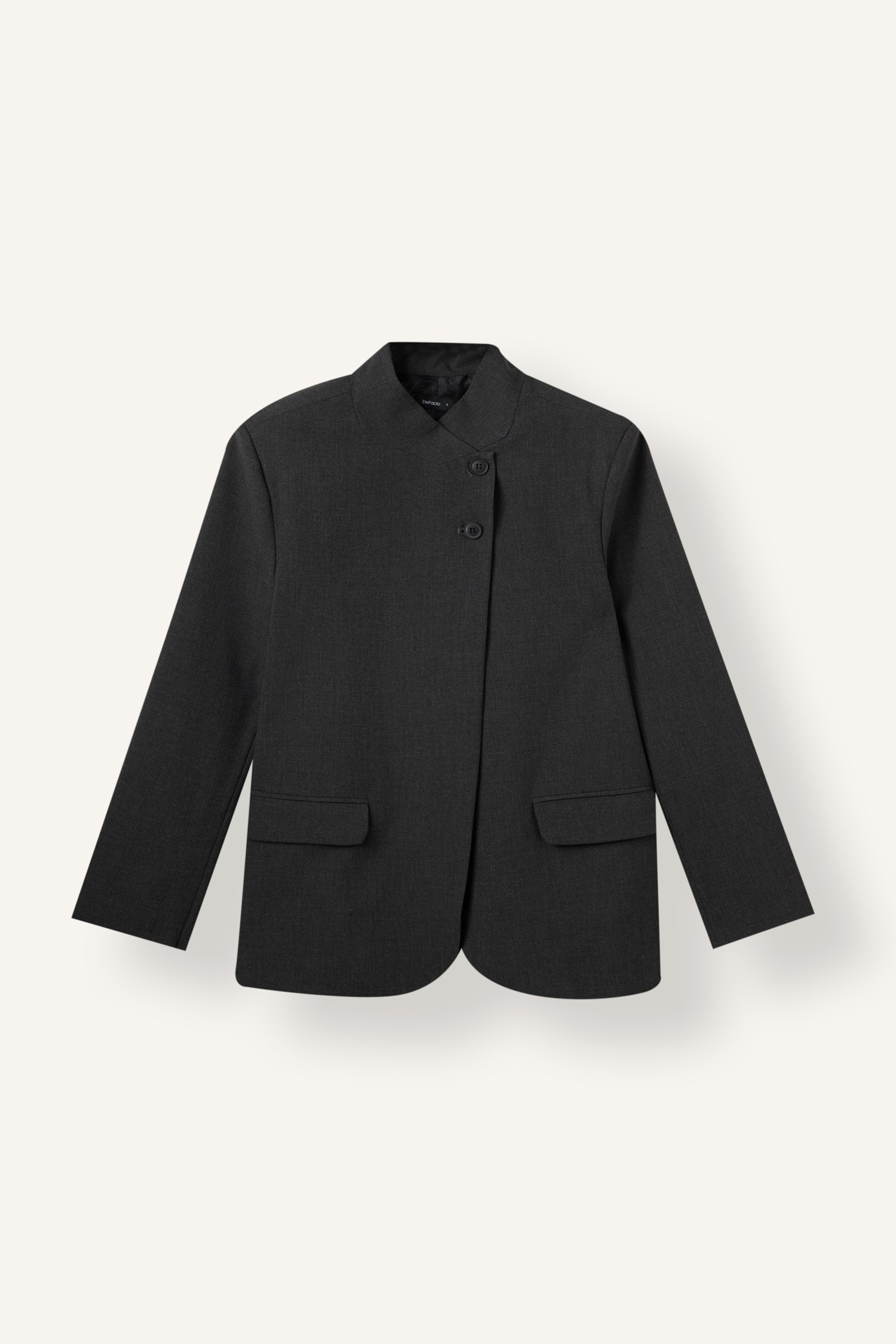 DeFacto Regular Fit Dik Yaka Pamuklu Blazer
