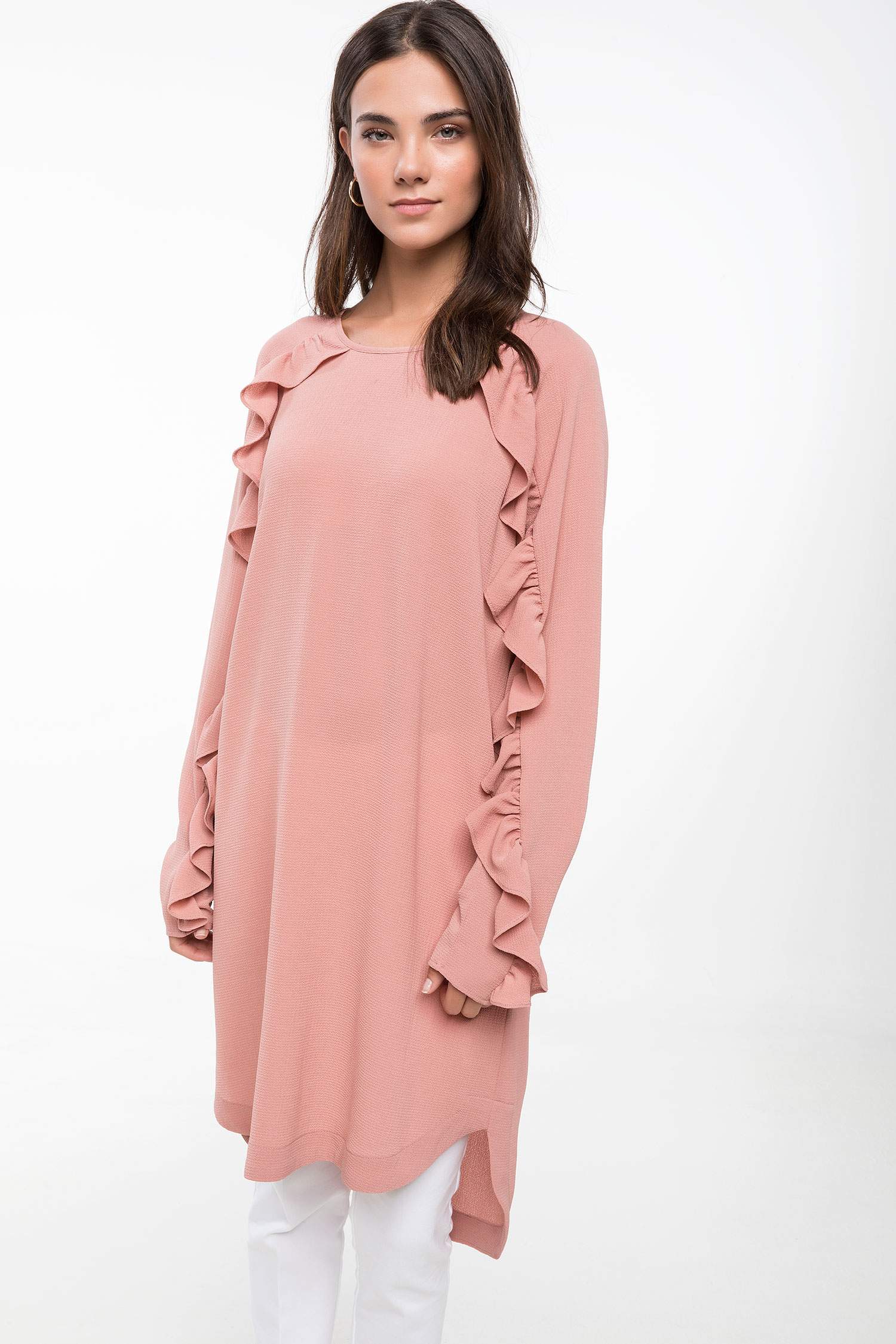 Defacto Fırfırlı Uzun Tunik. 1